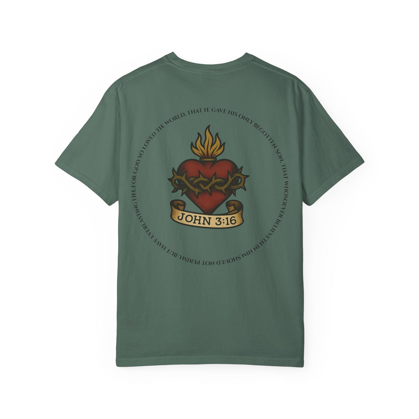 Sacred Heart T-Shirt - John 3:16 Christian Tee