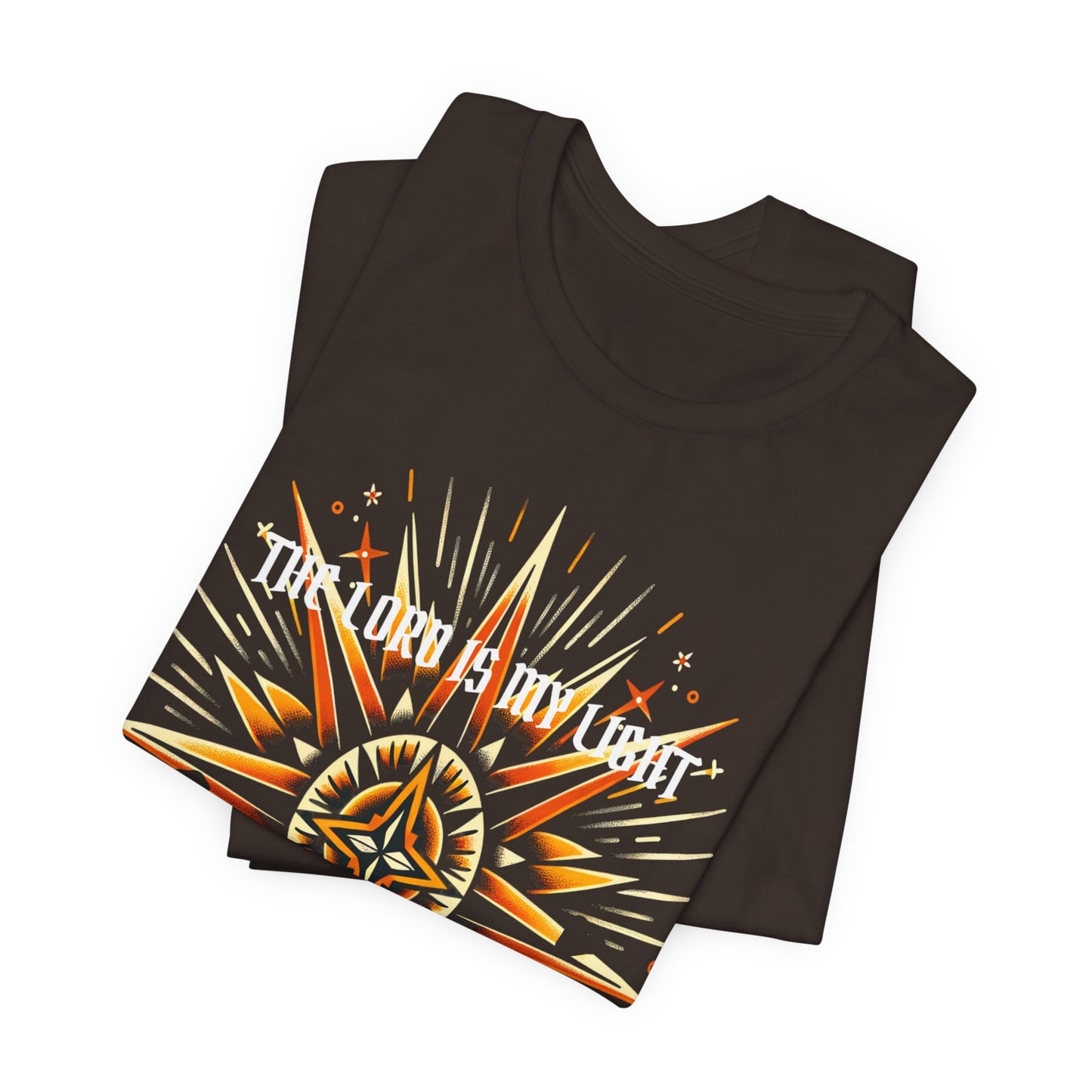 Psalm 27:1 Shirt | Vintage Tattoo-Inspired Tee