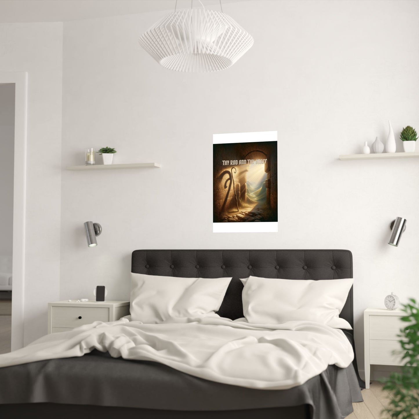 Thy Rod and Thy Staff — Psalm 23:4 Wall Poster