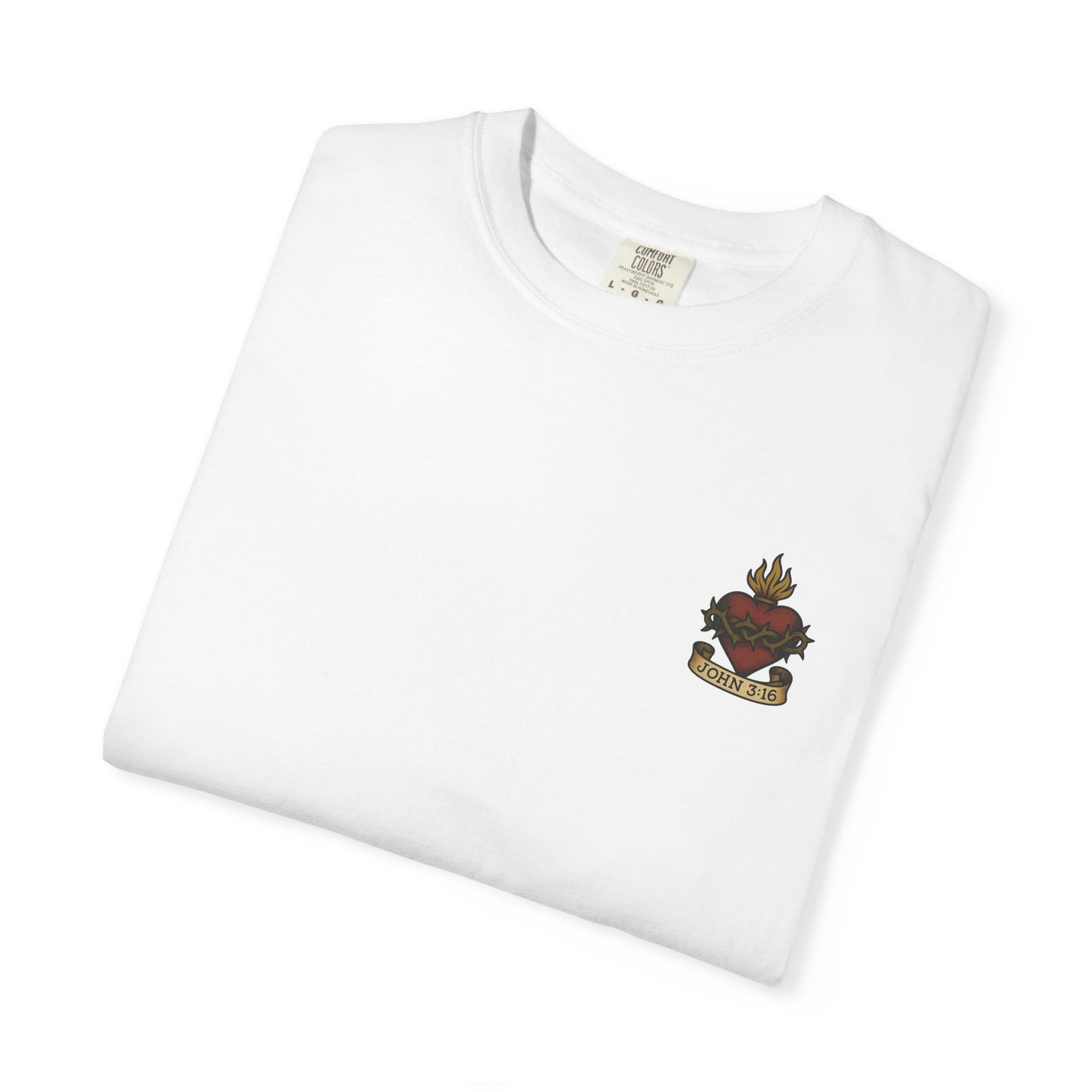 Sacred Heart T-Shirt - John 3:16 Christian Tee