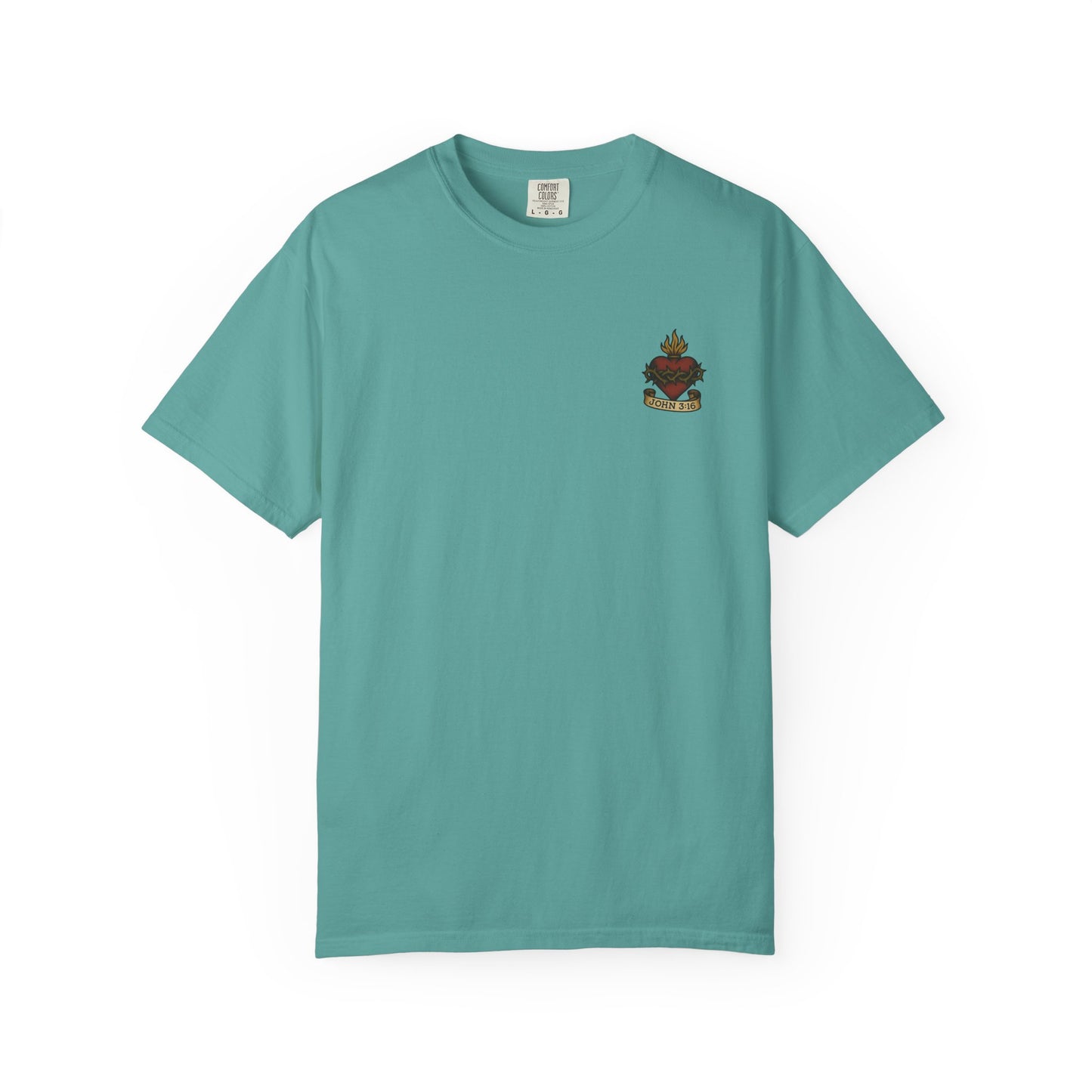 Sacred Heart T-Shirt - John 3:16 Christian Tee
