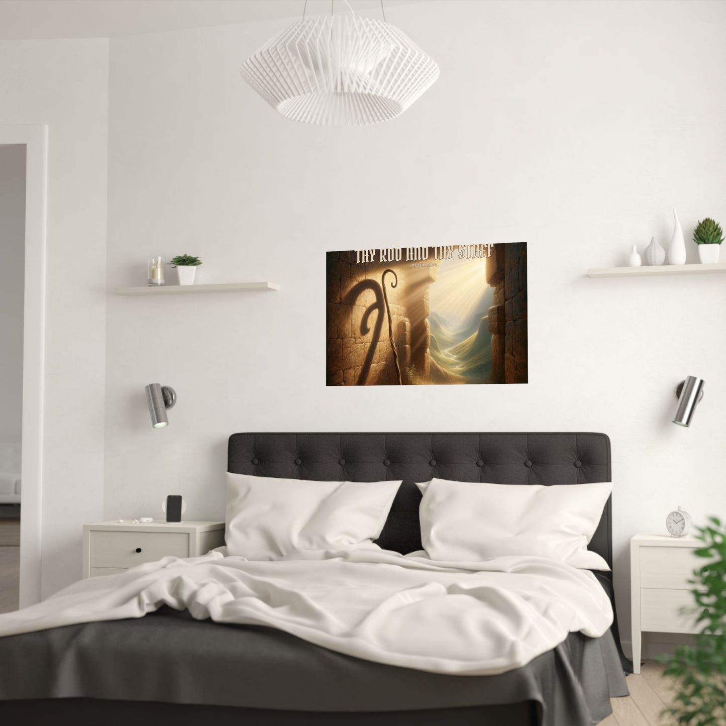Thy Rod and Thy Staff — Psalm 23:4 Wall Poster