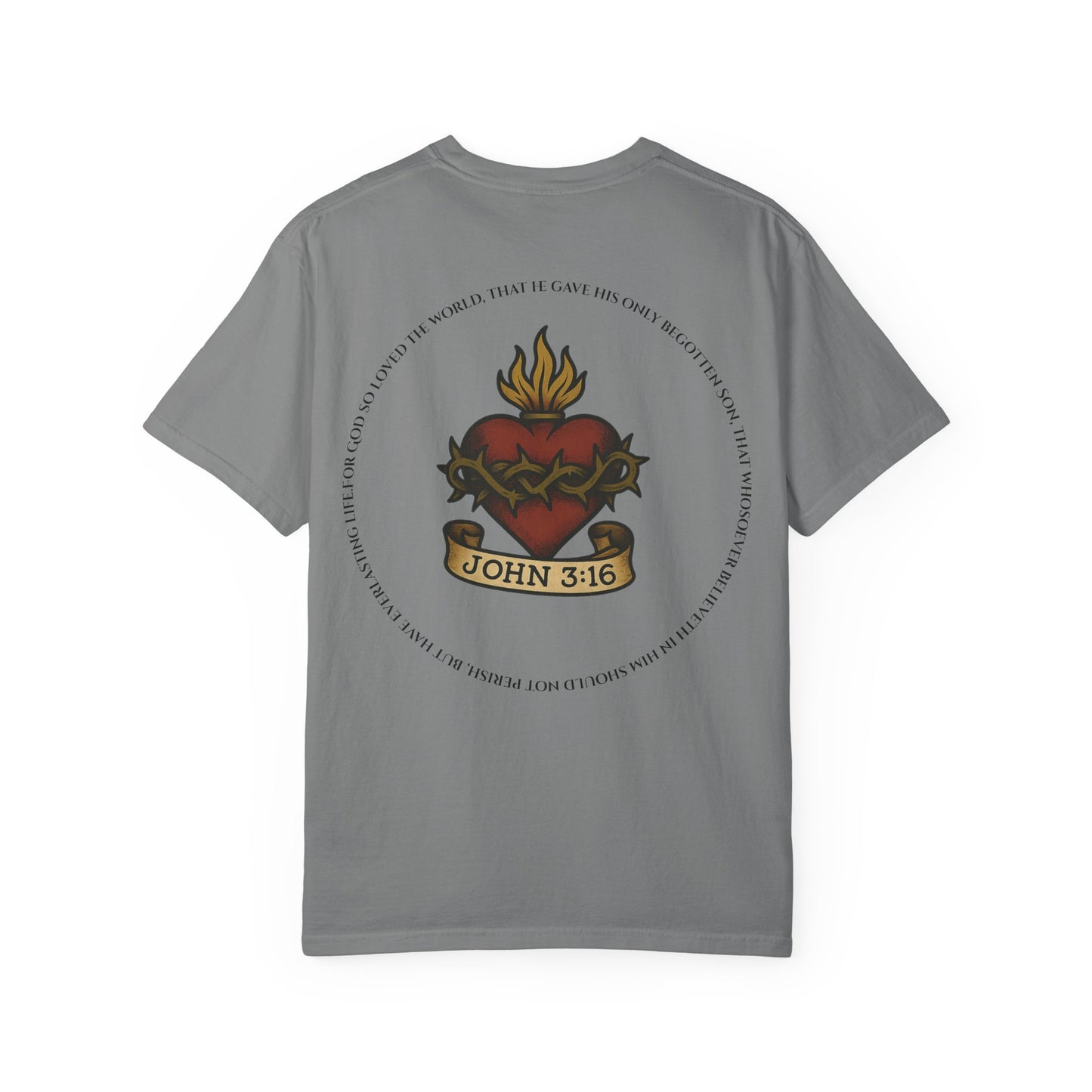 Sacred Heart T-Shirt - John 3:16 Christian Tee
