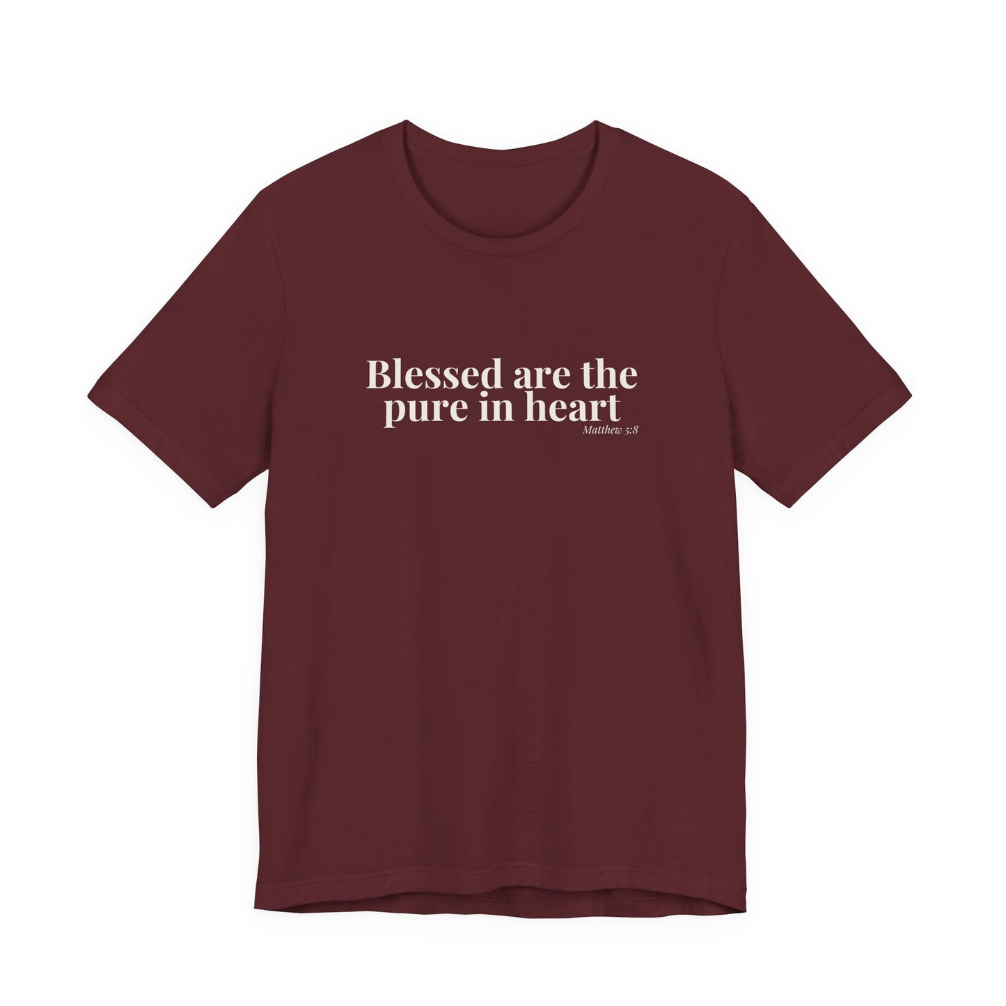 Blessed Are the Pure in Heart — Matthew 5:8 Tee