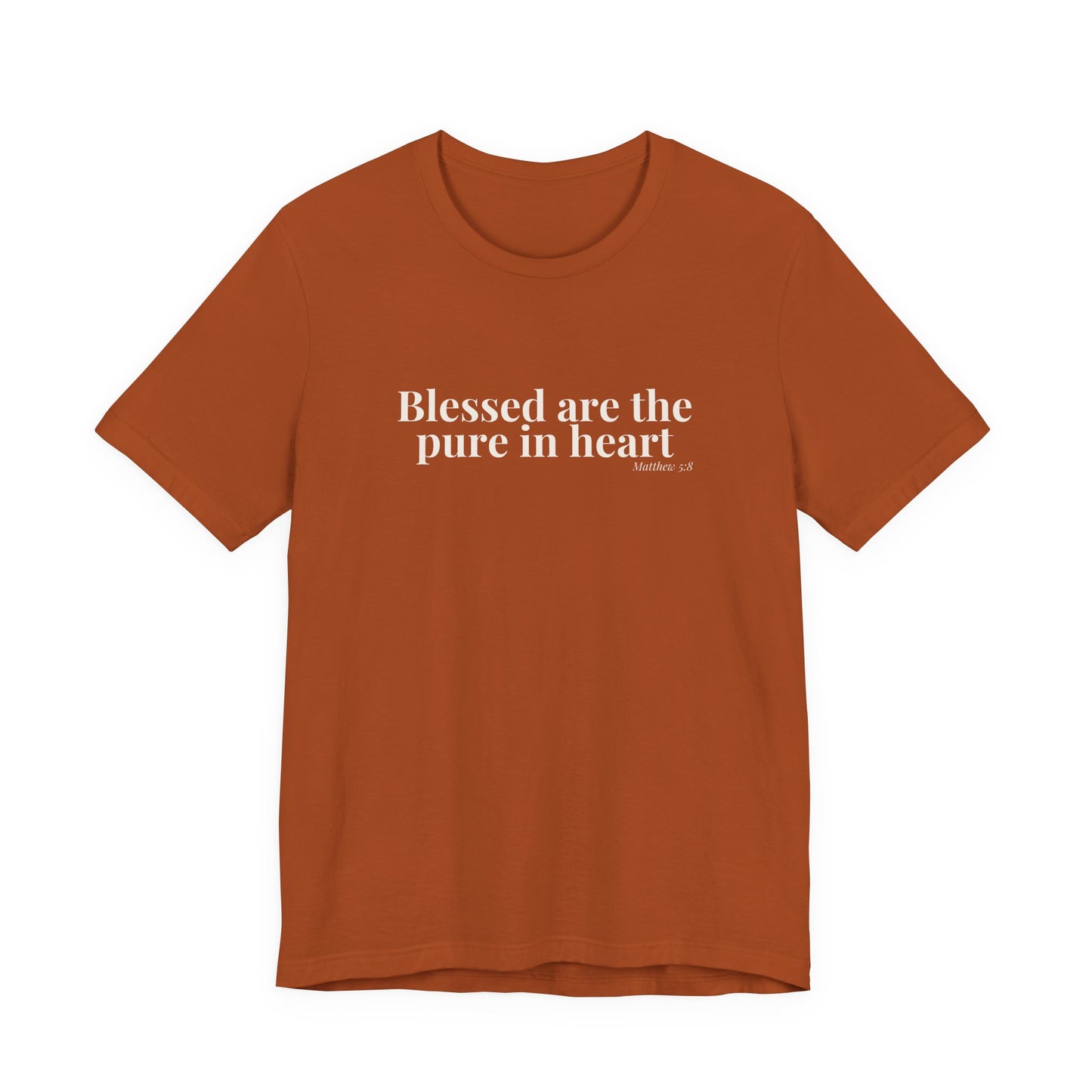 Blessed Are the Pure in Heart — Matthew 5:8 Tee
