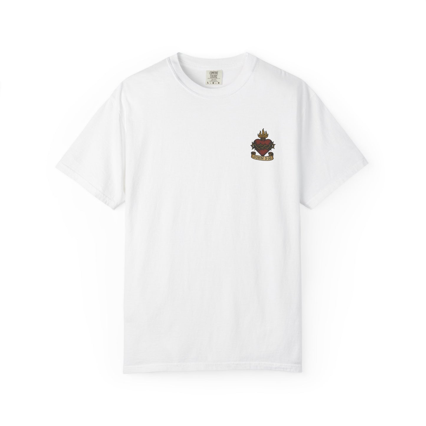 Sacred Heart T-Shirt - John 3:16 Christian Tee