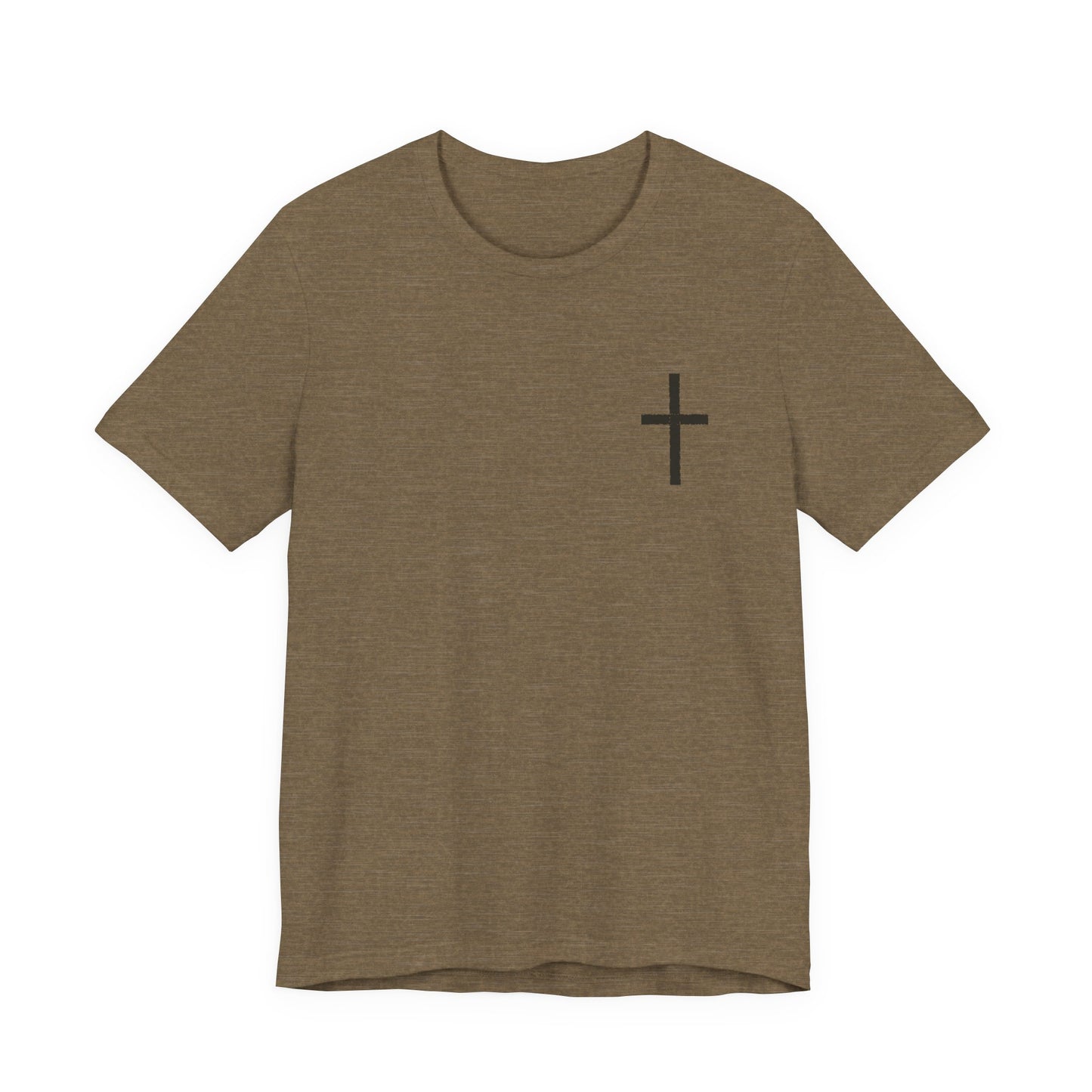 Cross in Charcoal — Christian Graphic Tee