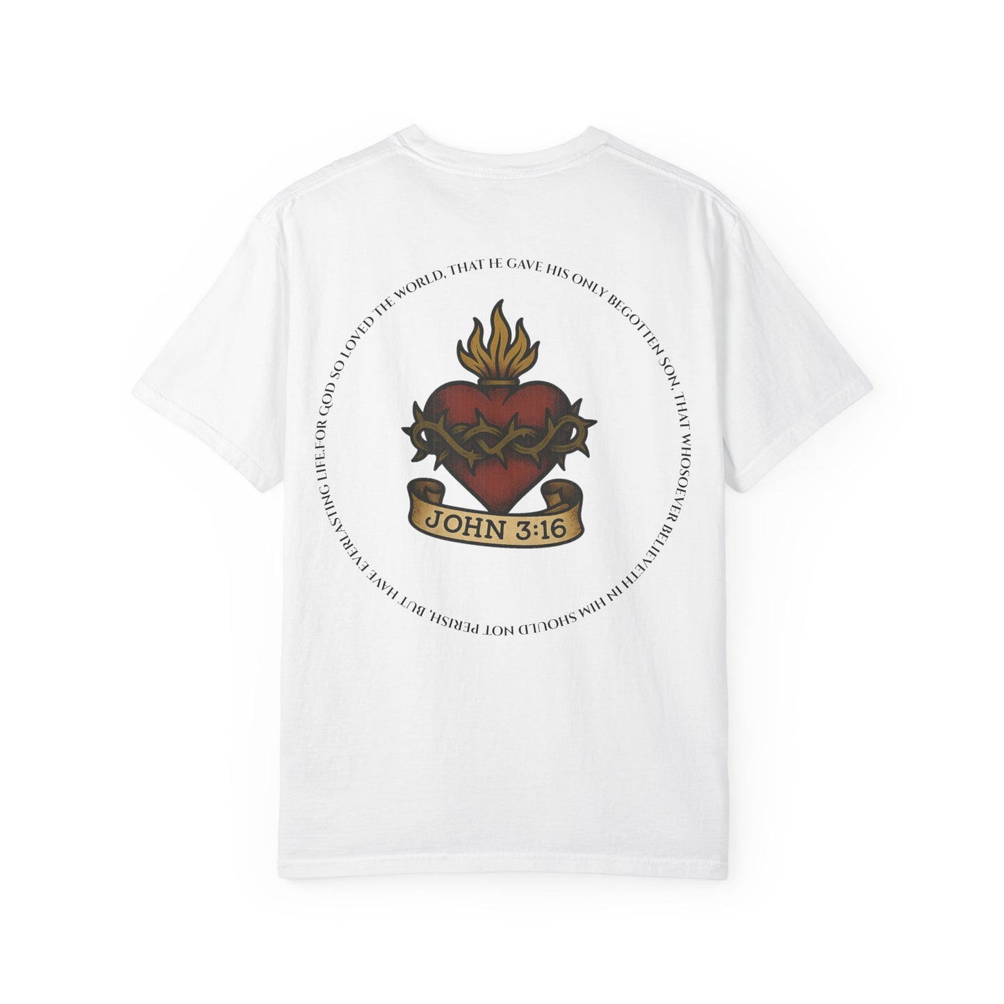 Sacred Heart T-Shirt - John 3:16 Christian Tee