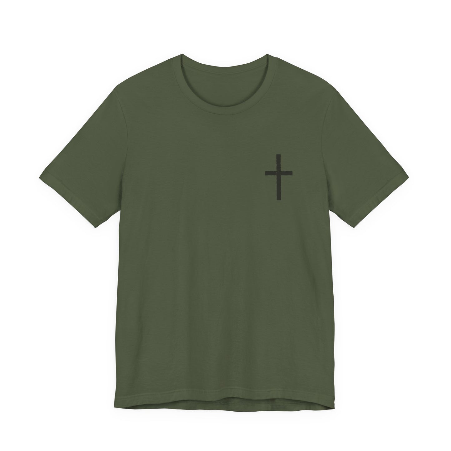 Cross in Charcoal — Christian Graphic Tee