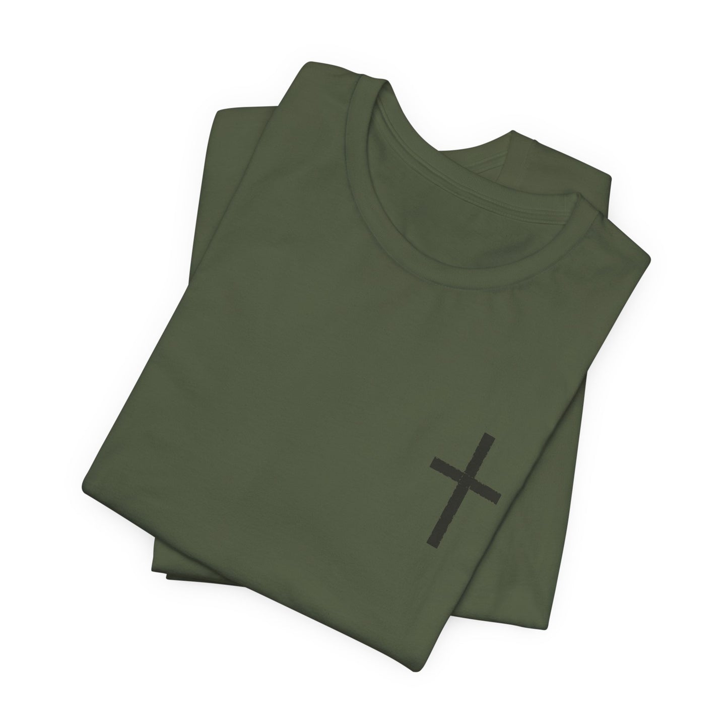 Cross in Charcoal — Christian Graphic Tee