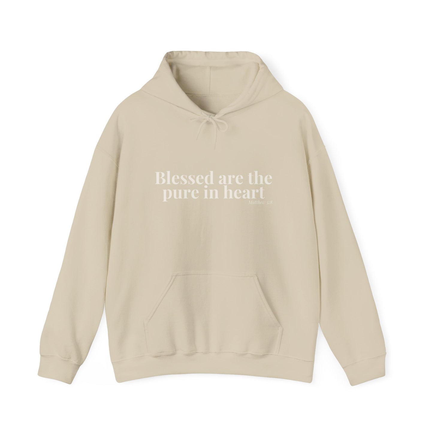 Blessed Are the Pure in Heart — Matthew 5:8 Hoodie