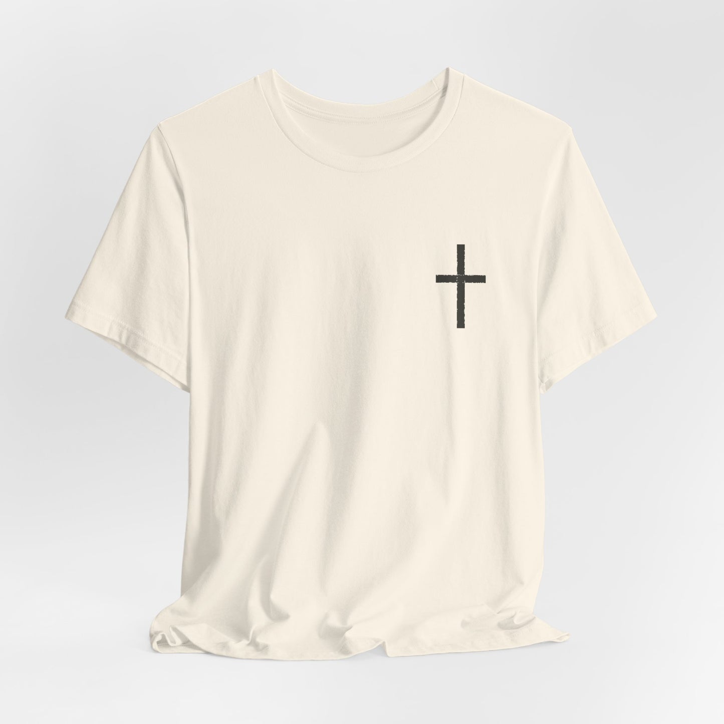 Cross in Charcoal — Christian Graphic Tee
