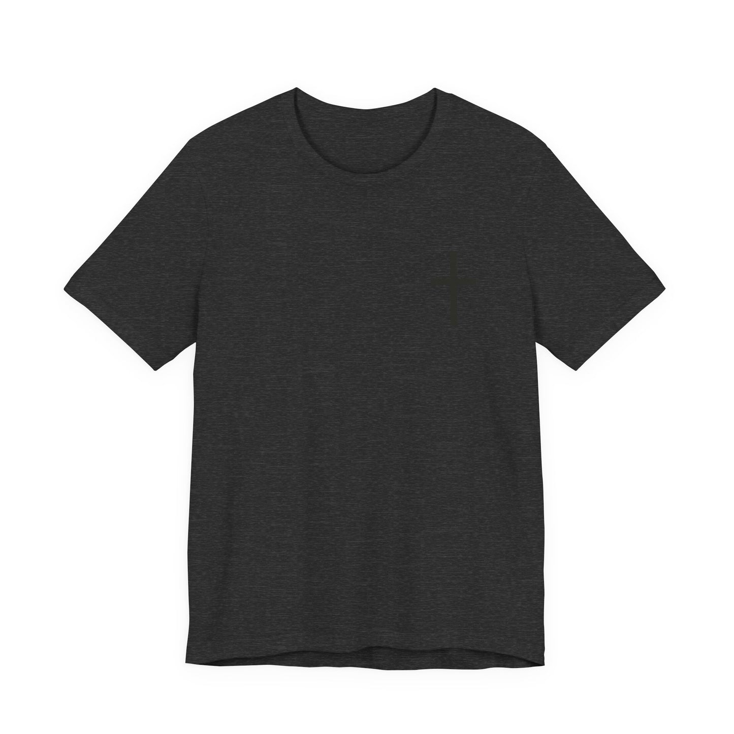 Cross in Charcoal — Christian Graphic Tee