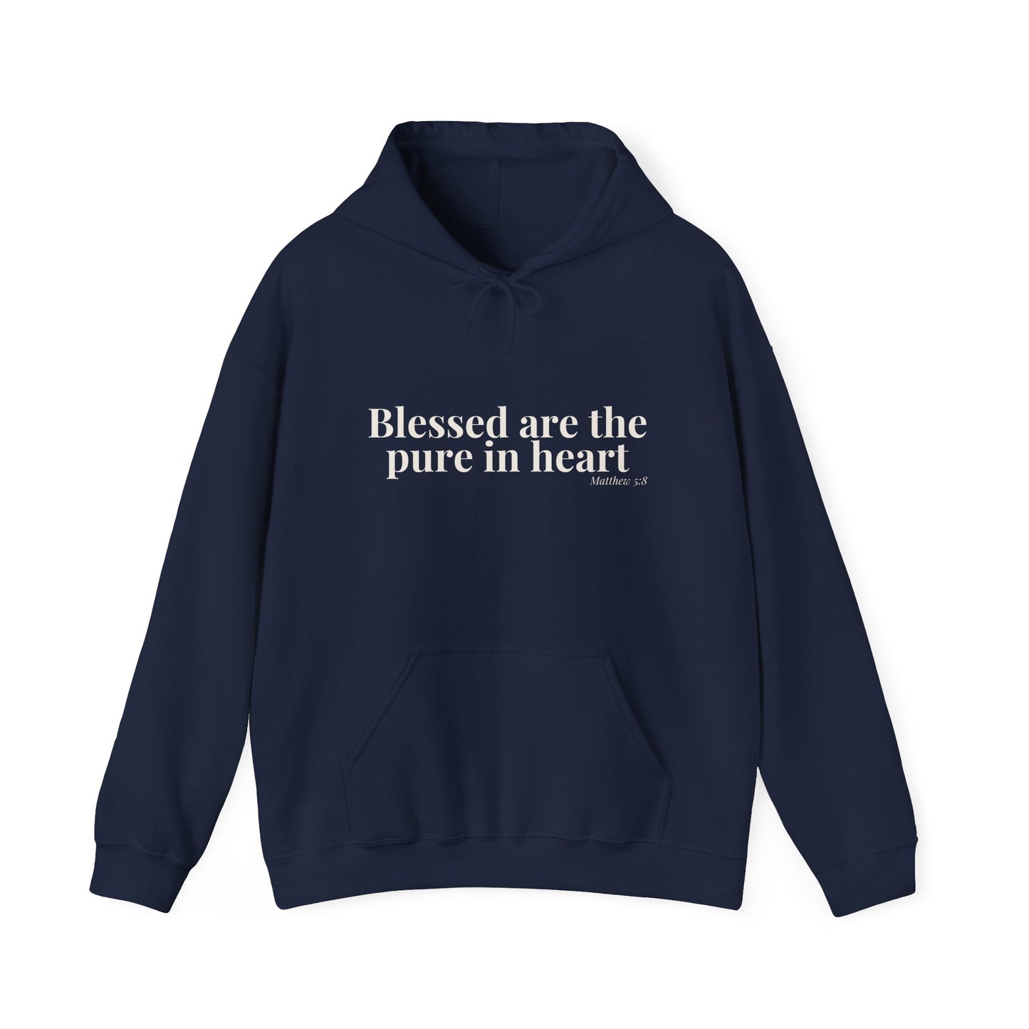Blessed Are the Pure in Heart — Matthew 5:8 Hoodie