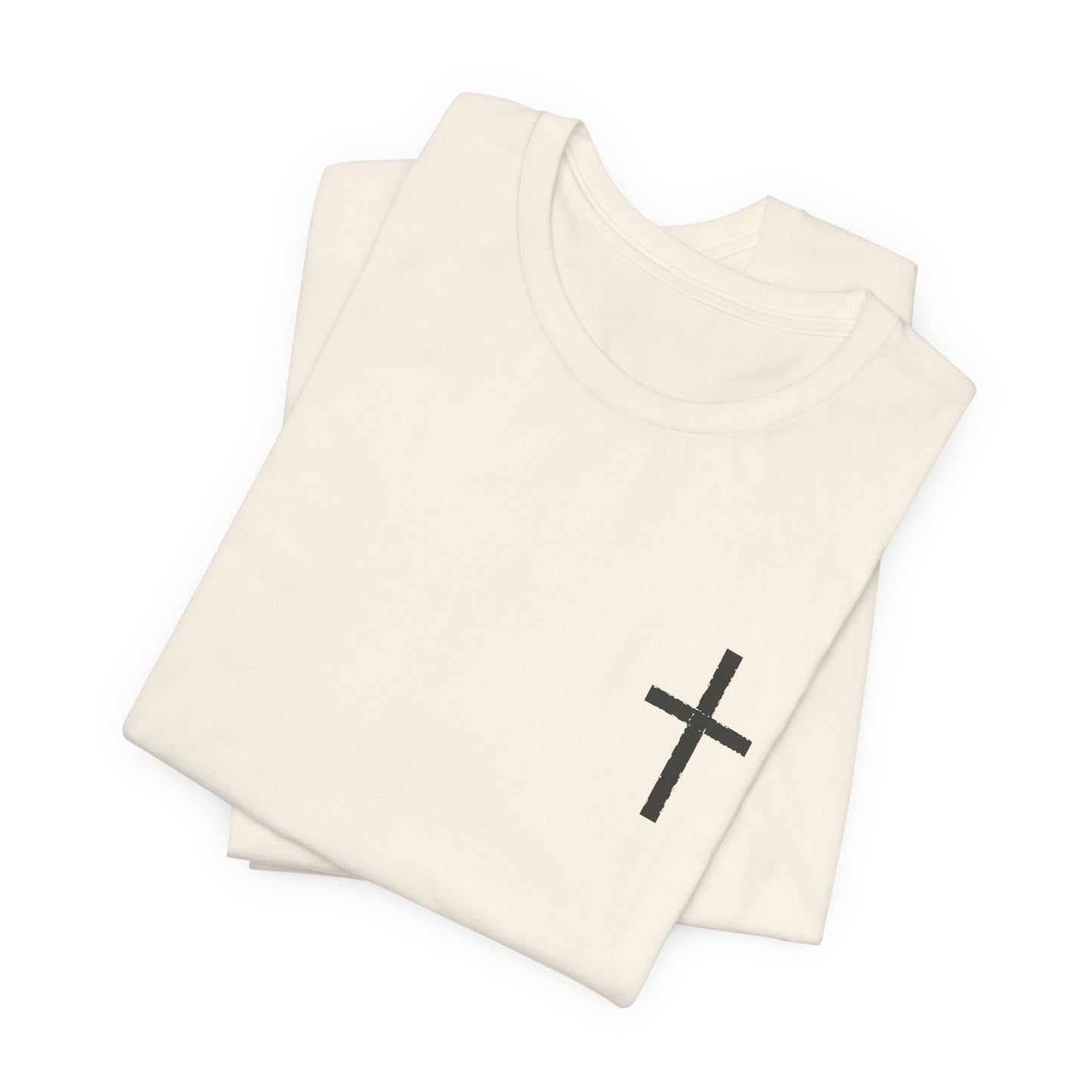 Cross in Charcoal — Christian Graphic Tee