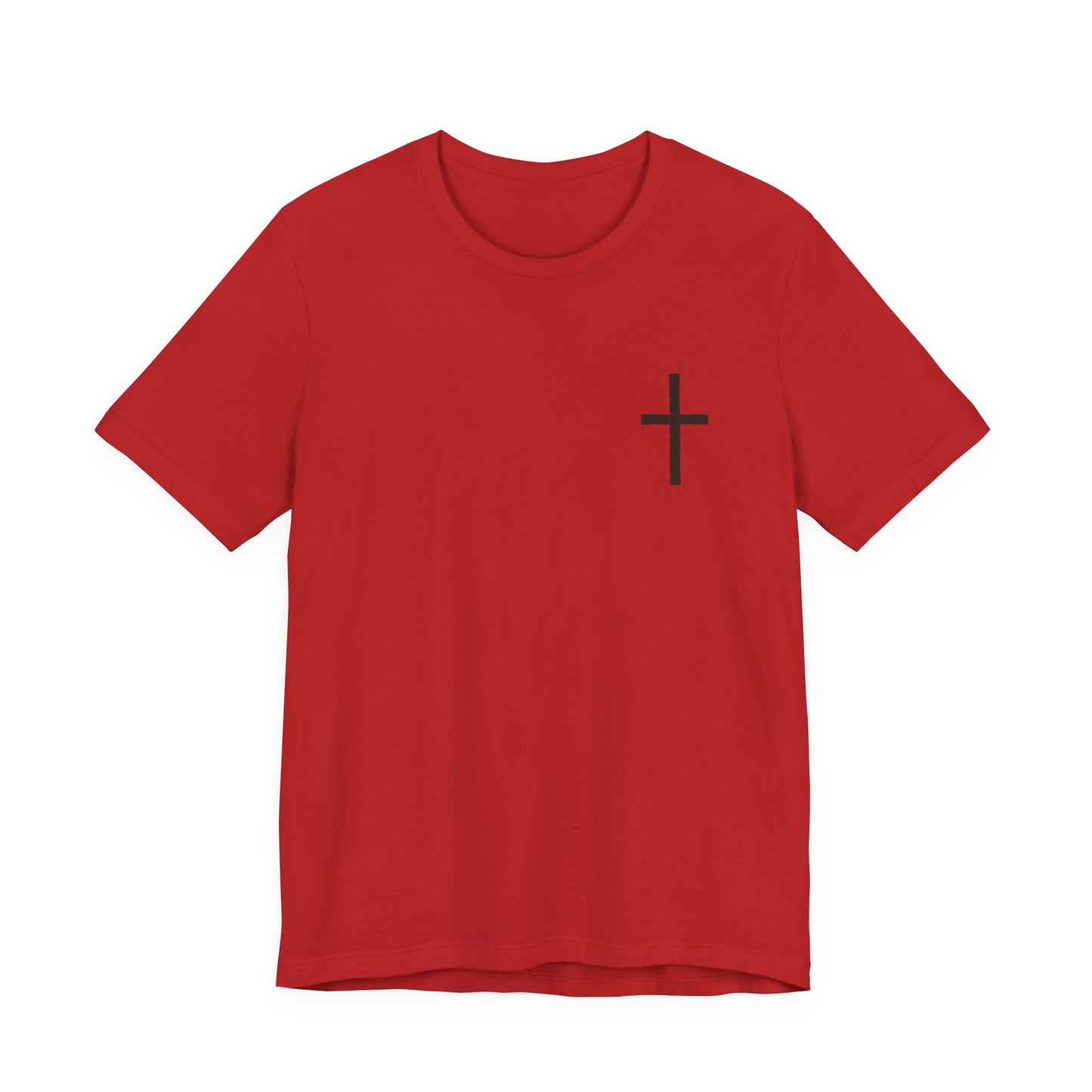 Cross in Charcoal — Christian Graphic Tee