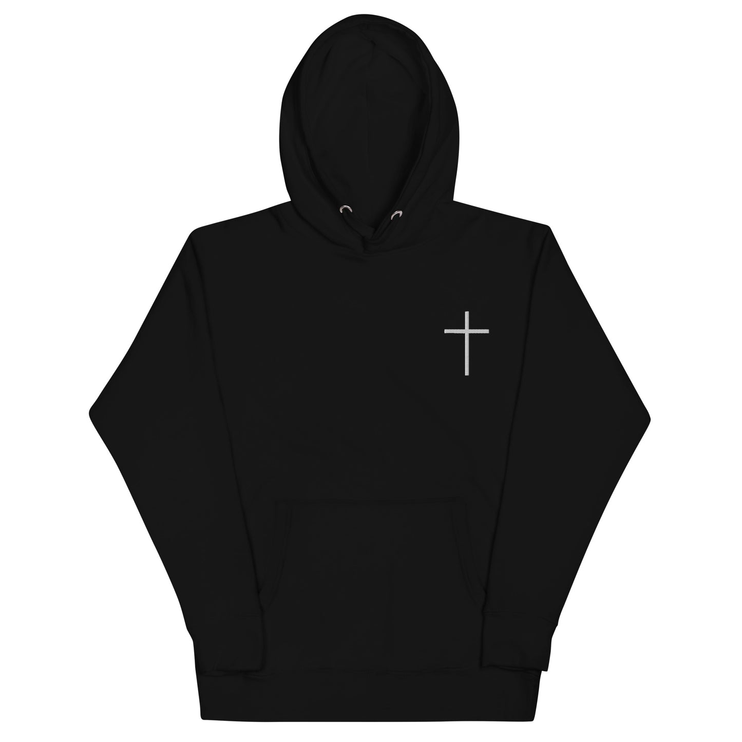 Embroidered Cross Hoodie — Psalm Sundays