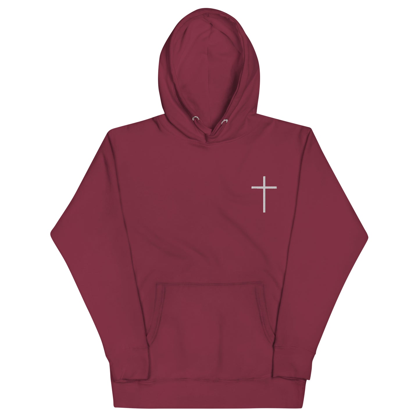 Embroidered Cross Hoodie — Psalm Sundays