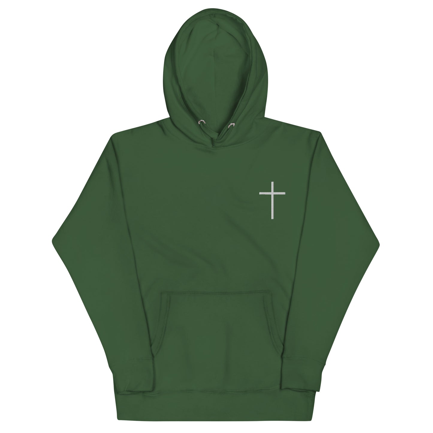 Embroidered Cross Hoodie — Psalm Sundays
