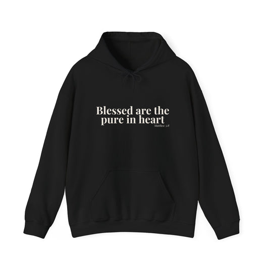 Blessed Are the Pure in Heart — Matthew 5:8 Hoodie