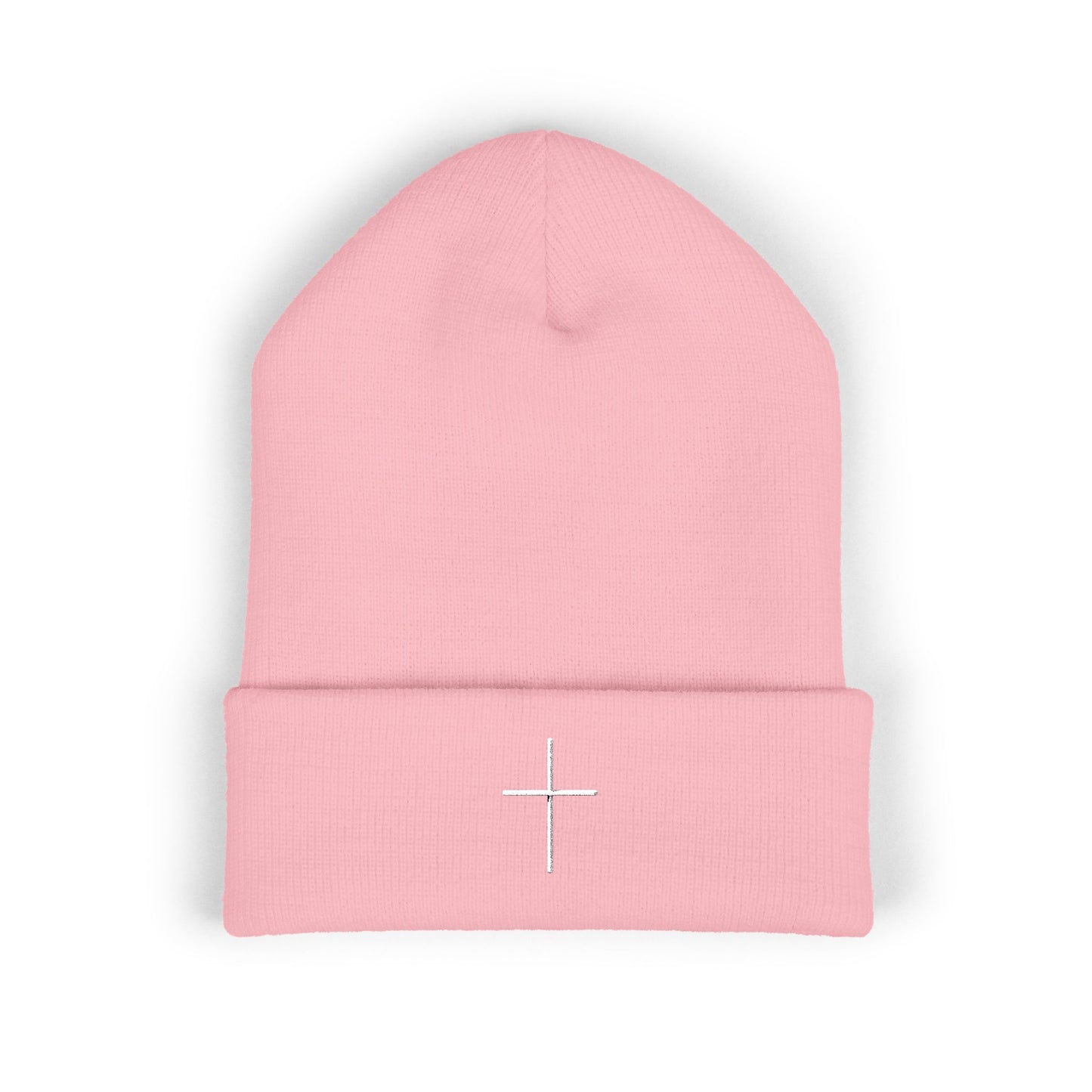Embroidered Cross Beanie — Psalm Sundays