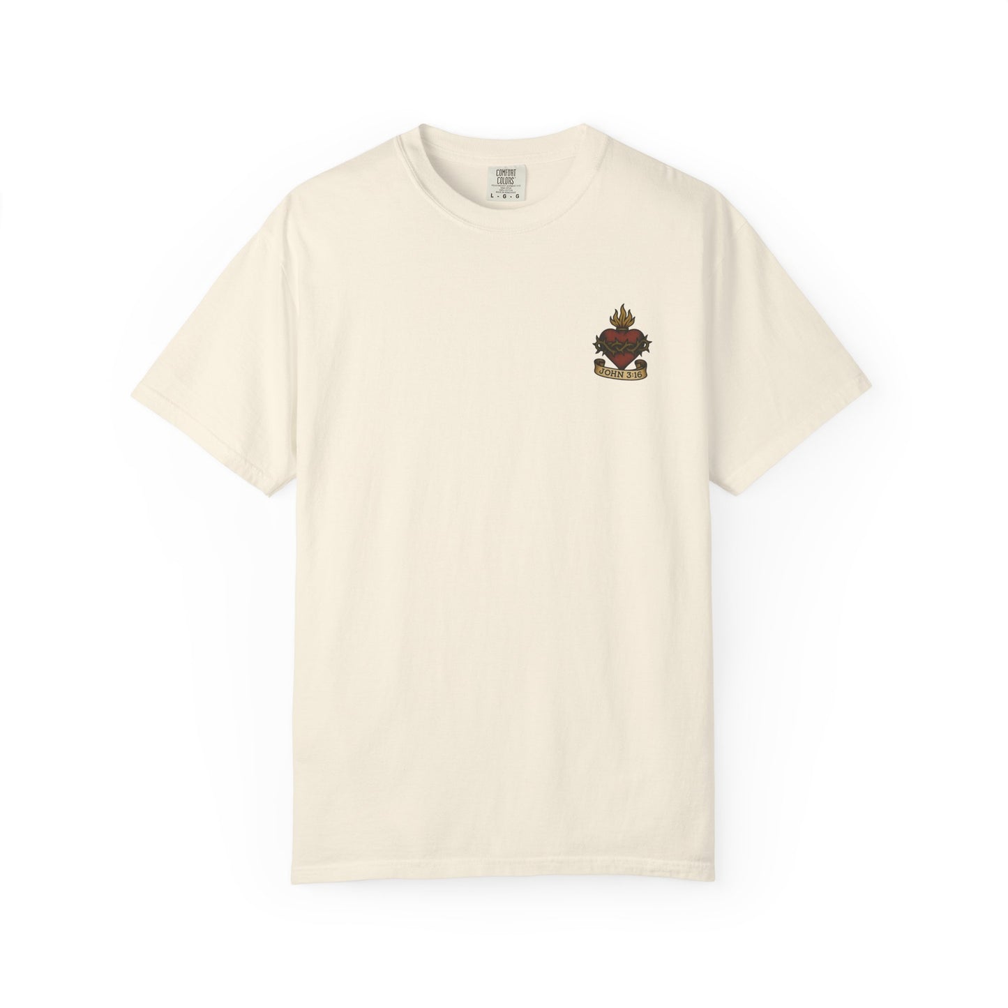 Sacred Heart T-Shirt - John 3:16 Christian Tee