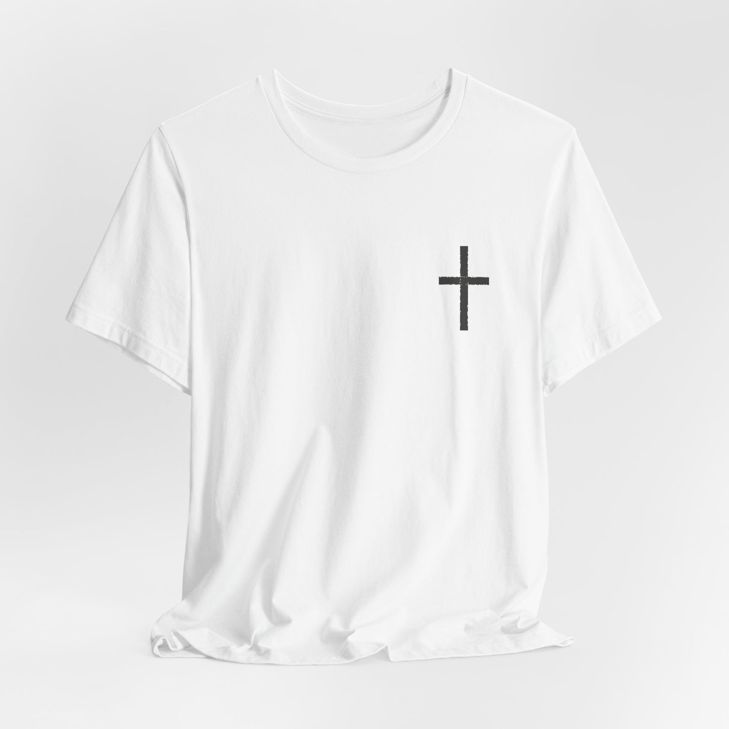 Cross in Charcoal — Christian Graphic Tee