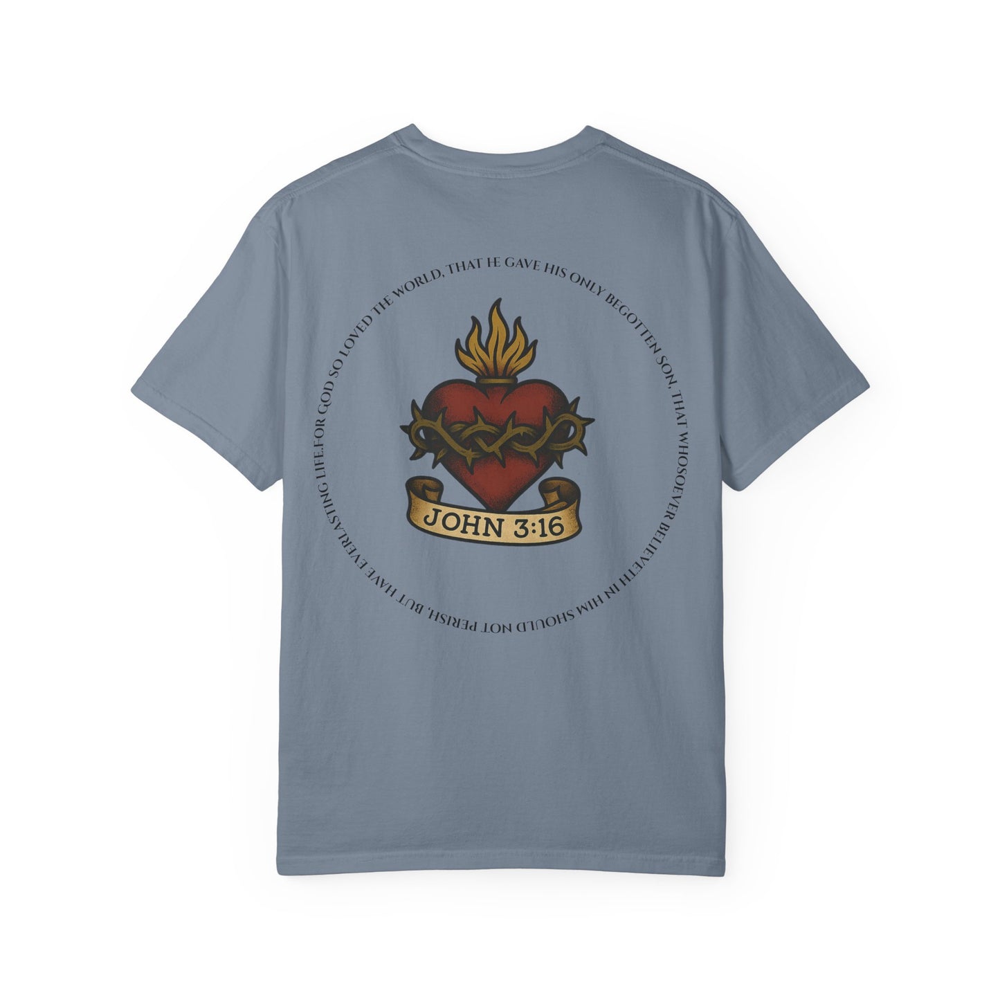 Sacred Heart T-Shirt - John 3:16 Christian Tee