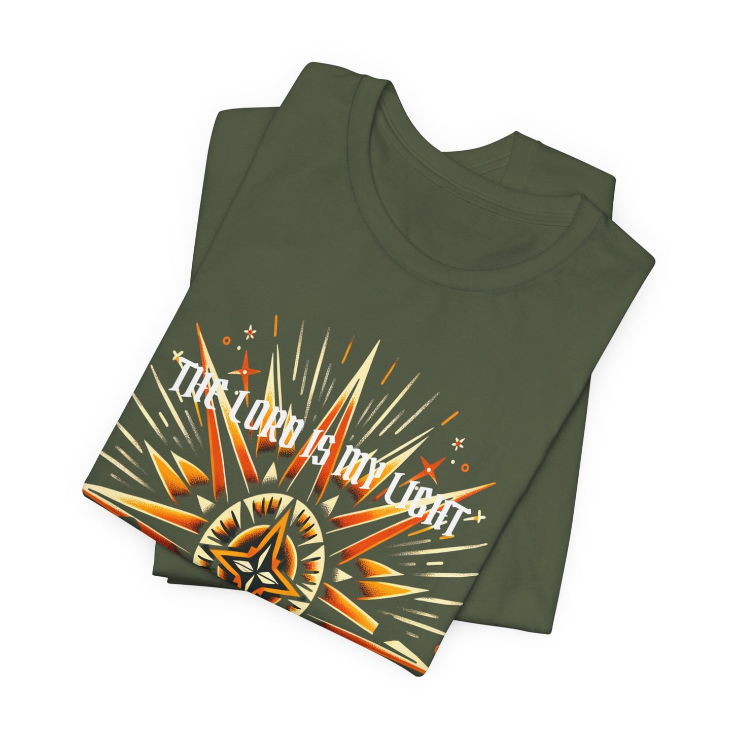Psalm 27:1 Shirt | Vintage Tattoo-Inspired Tee