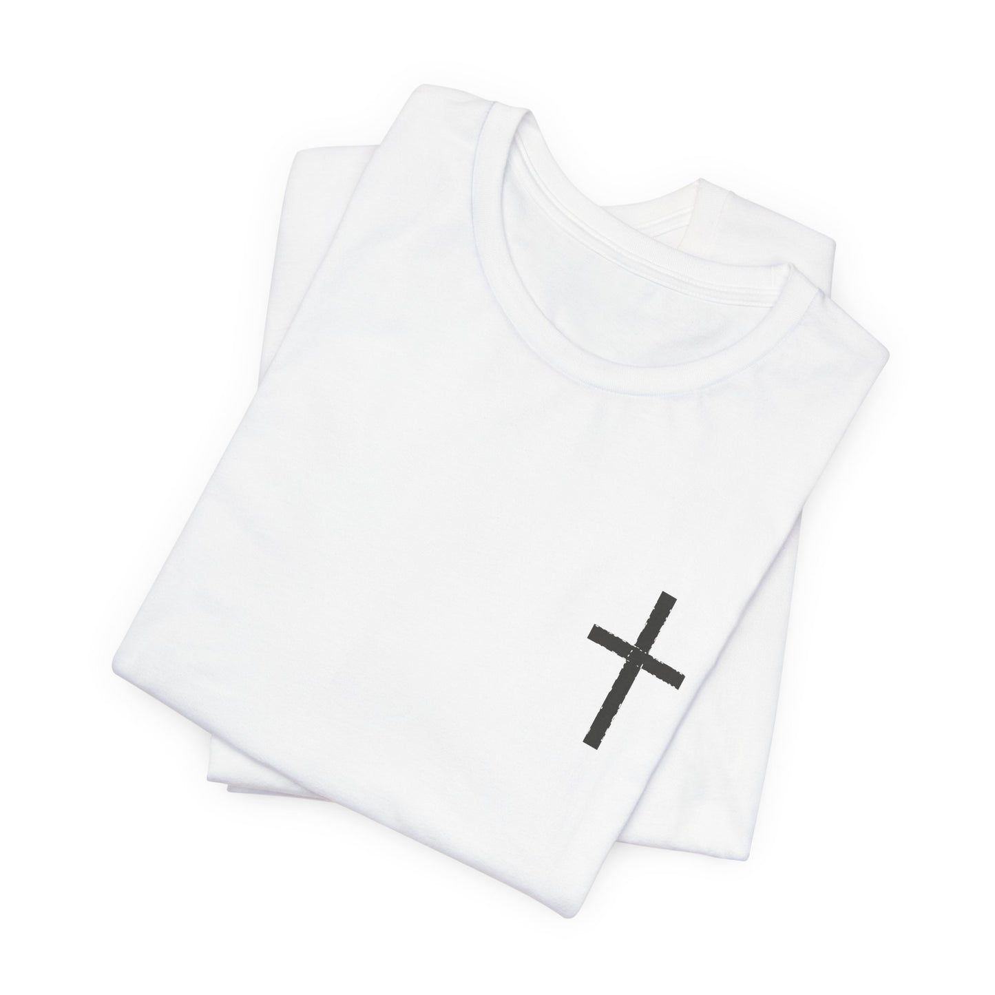 Cross in Charcoal — Christian Graphic Tee