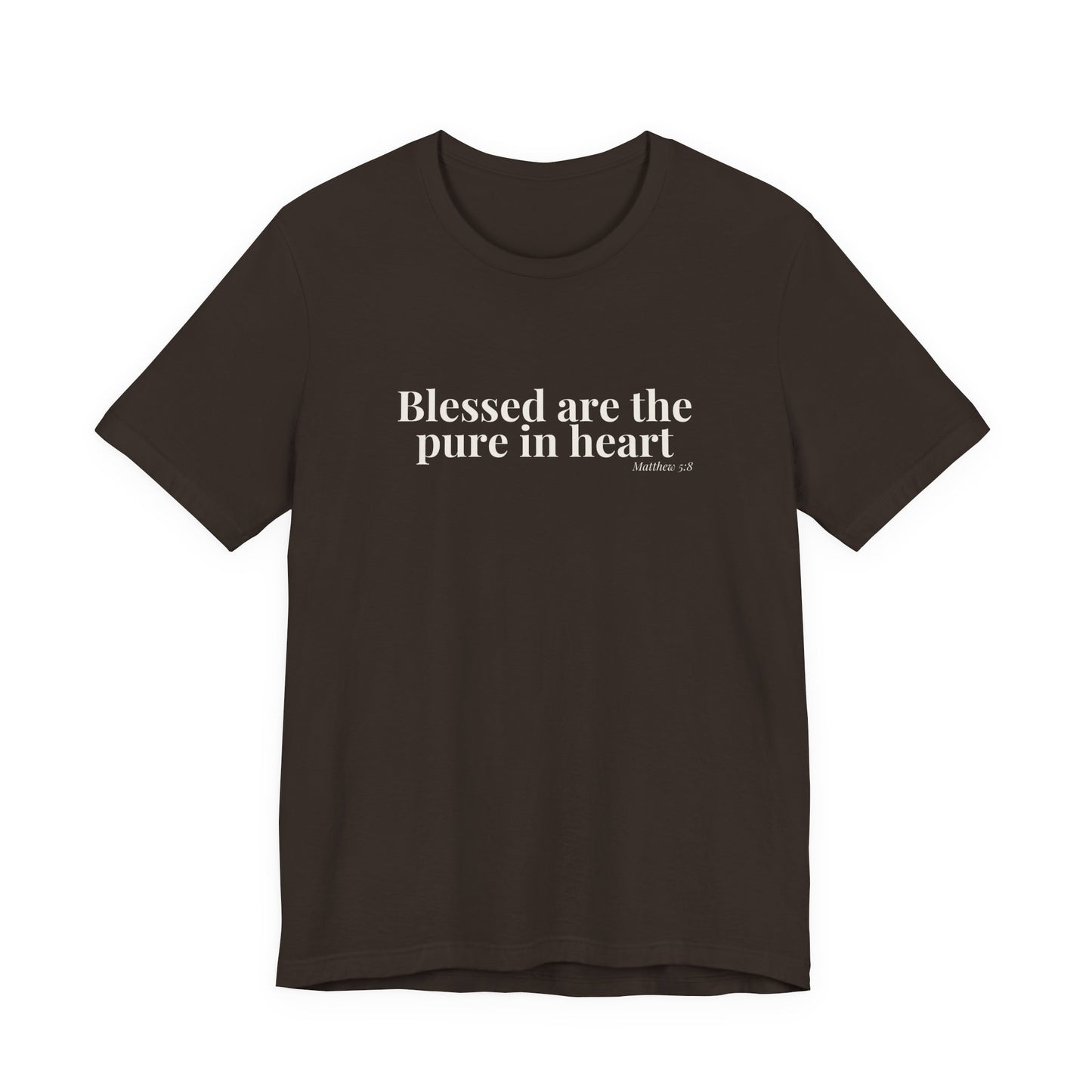 Blessed Are the Pure in Heart — Matthew 5:8 Tee