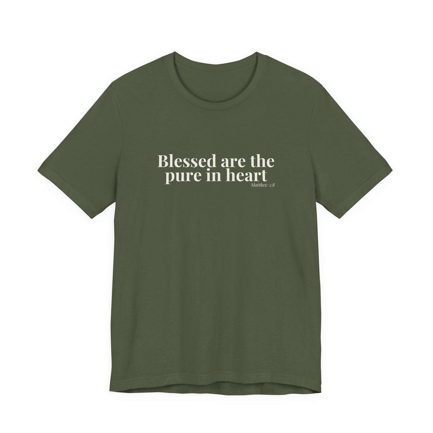 Blessed Are the Pure in Heart — Matthew 5:8 Tee