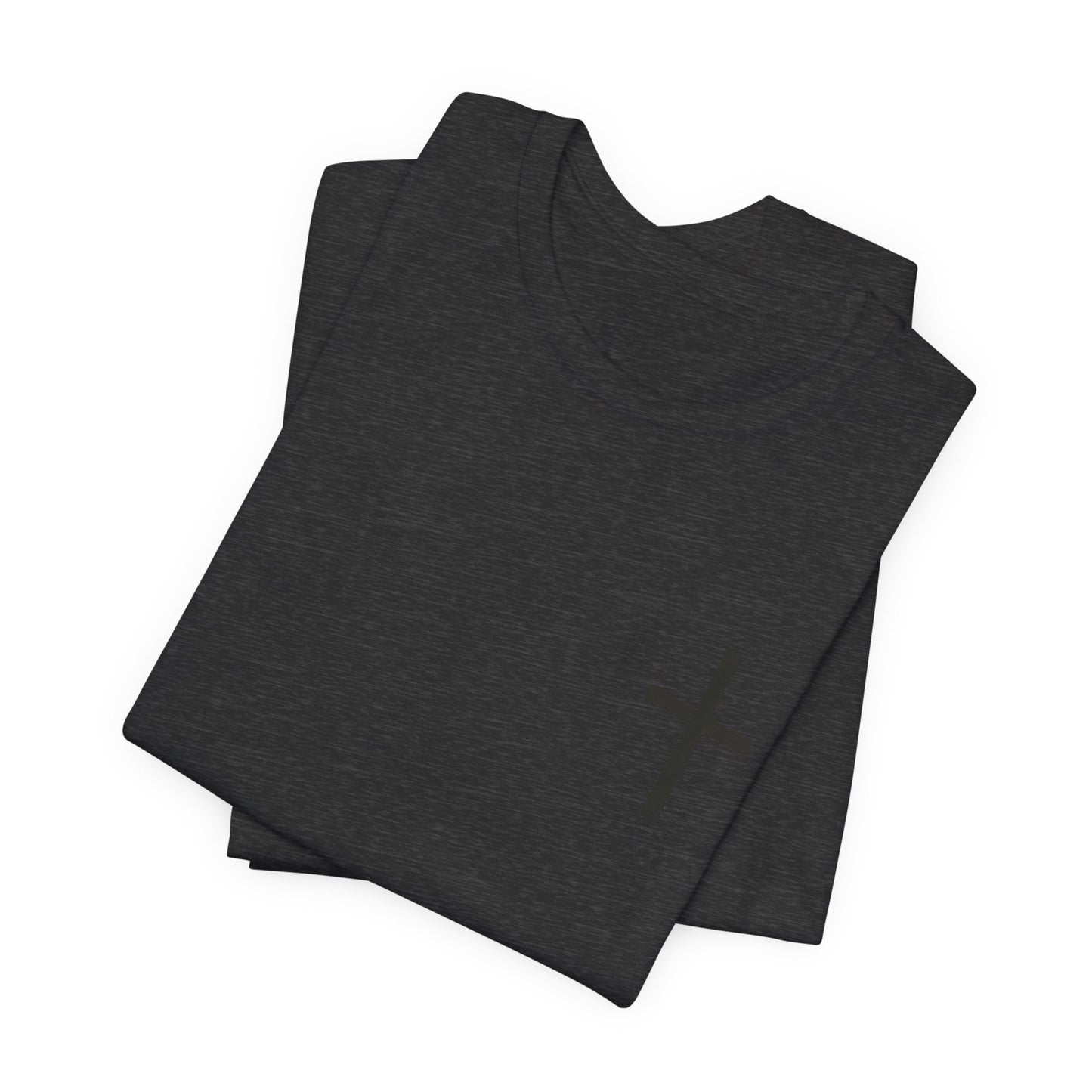 Cross in Charcoal — Christian Graphic Tee