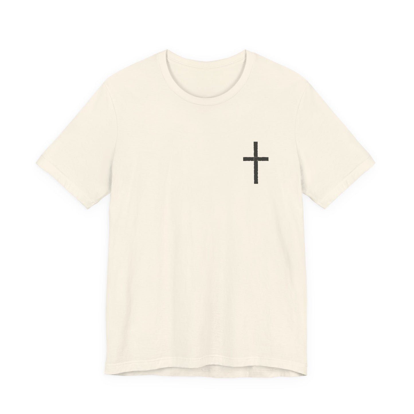 Cross in Charcoal — Christian Graphic Tee