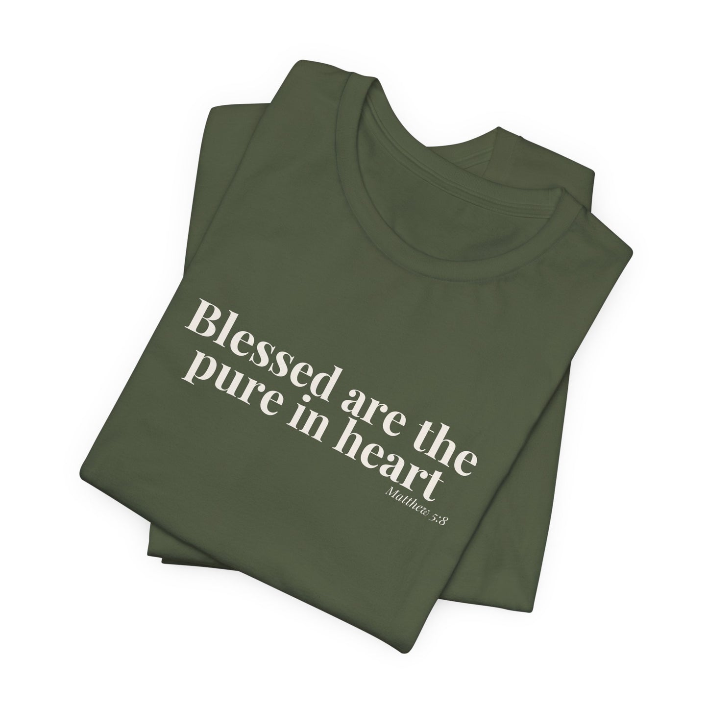 Blessed Are the Pure in Heart — Matthew 5:8 Tee