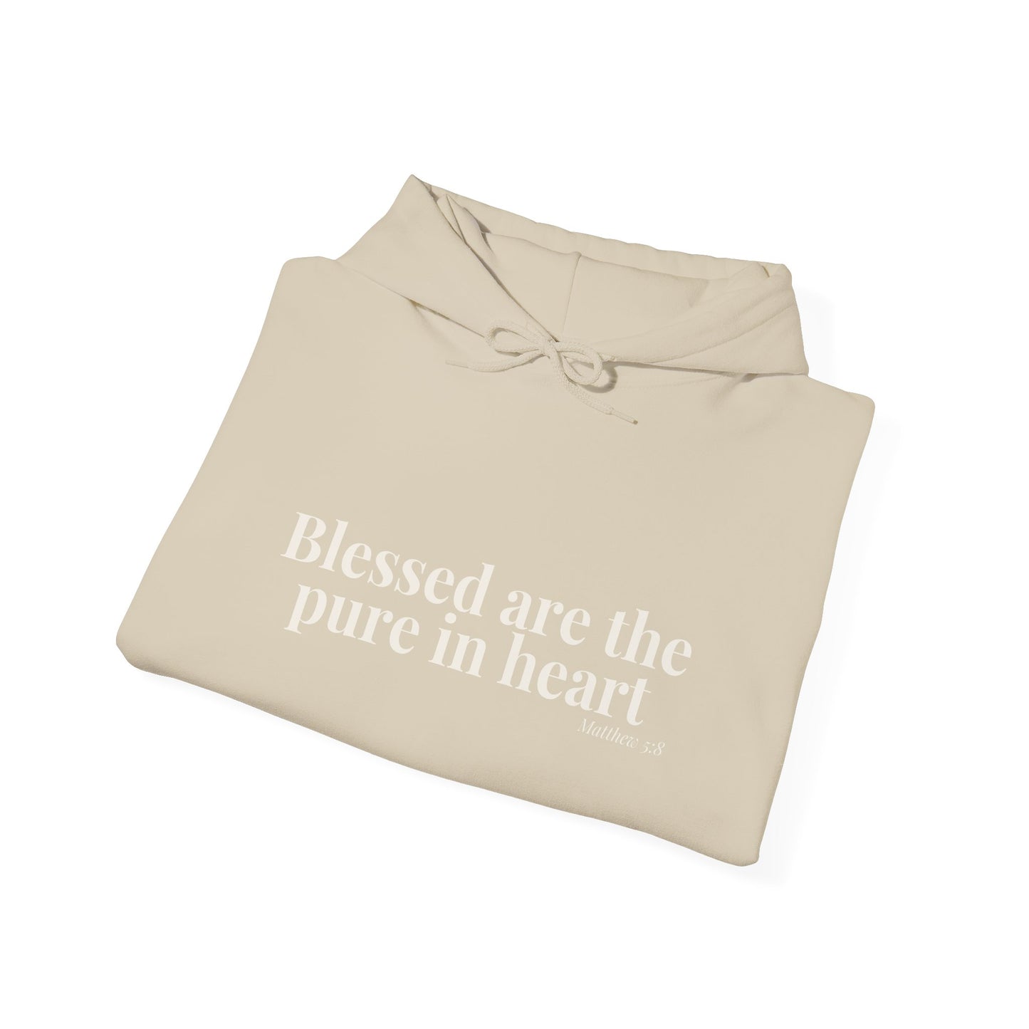 Blessed Are the Pure in Heart — Matthew 5:8 Hoodie
