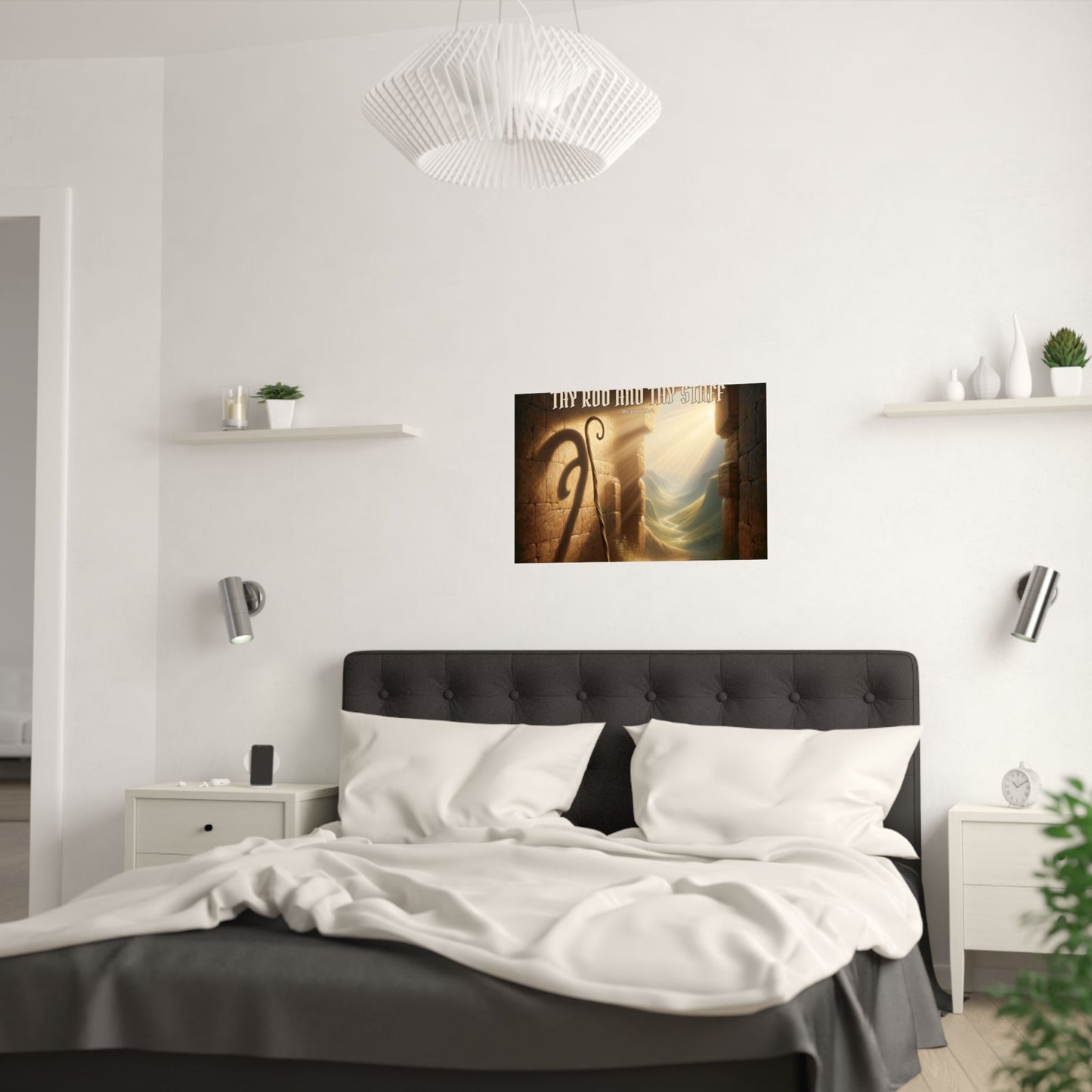 Thy Rod and Thy Staff — Psalm 23:4 Wall Poster