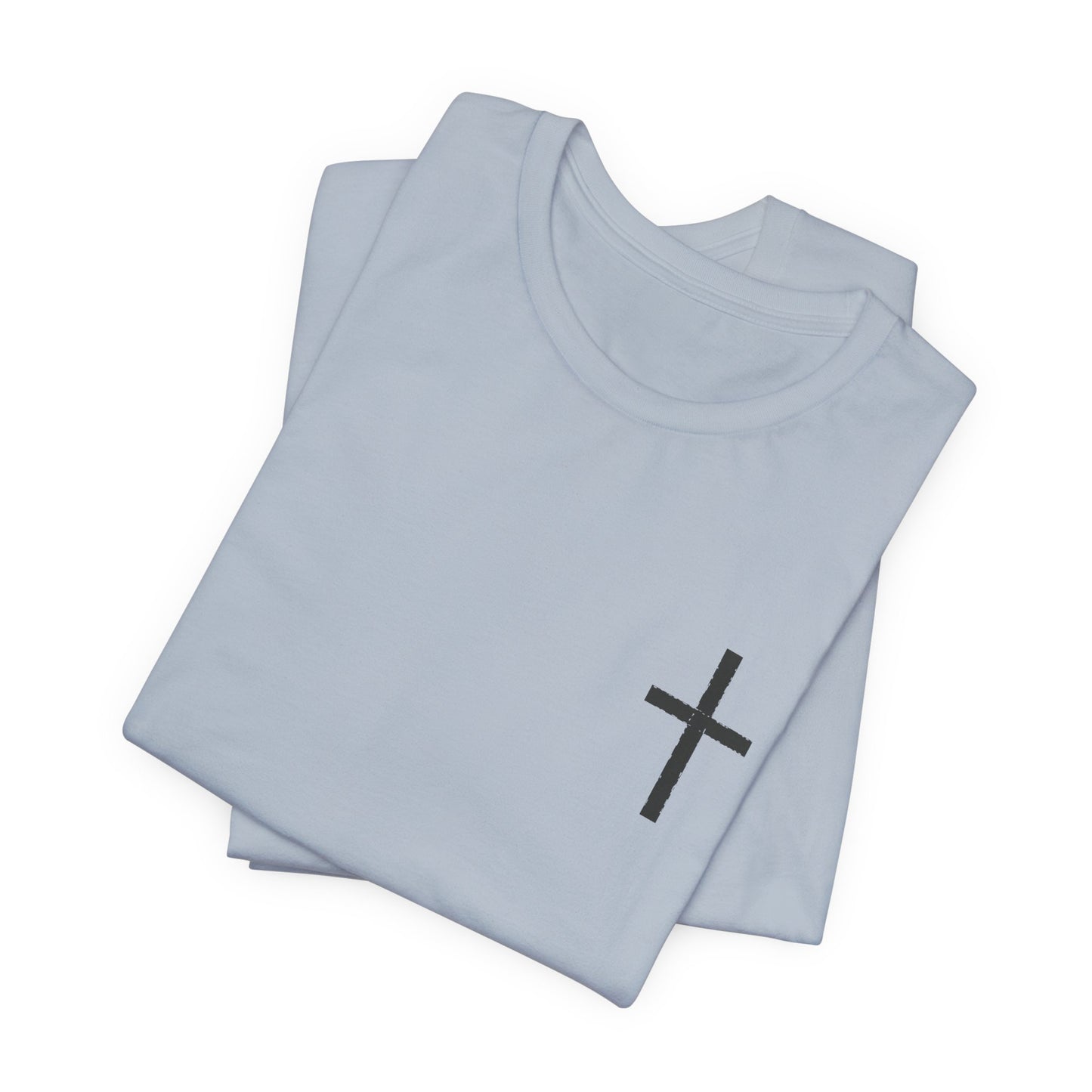 Cross in Charcoal — Christian Graphic Tee