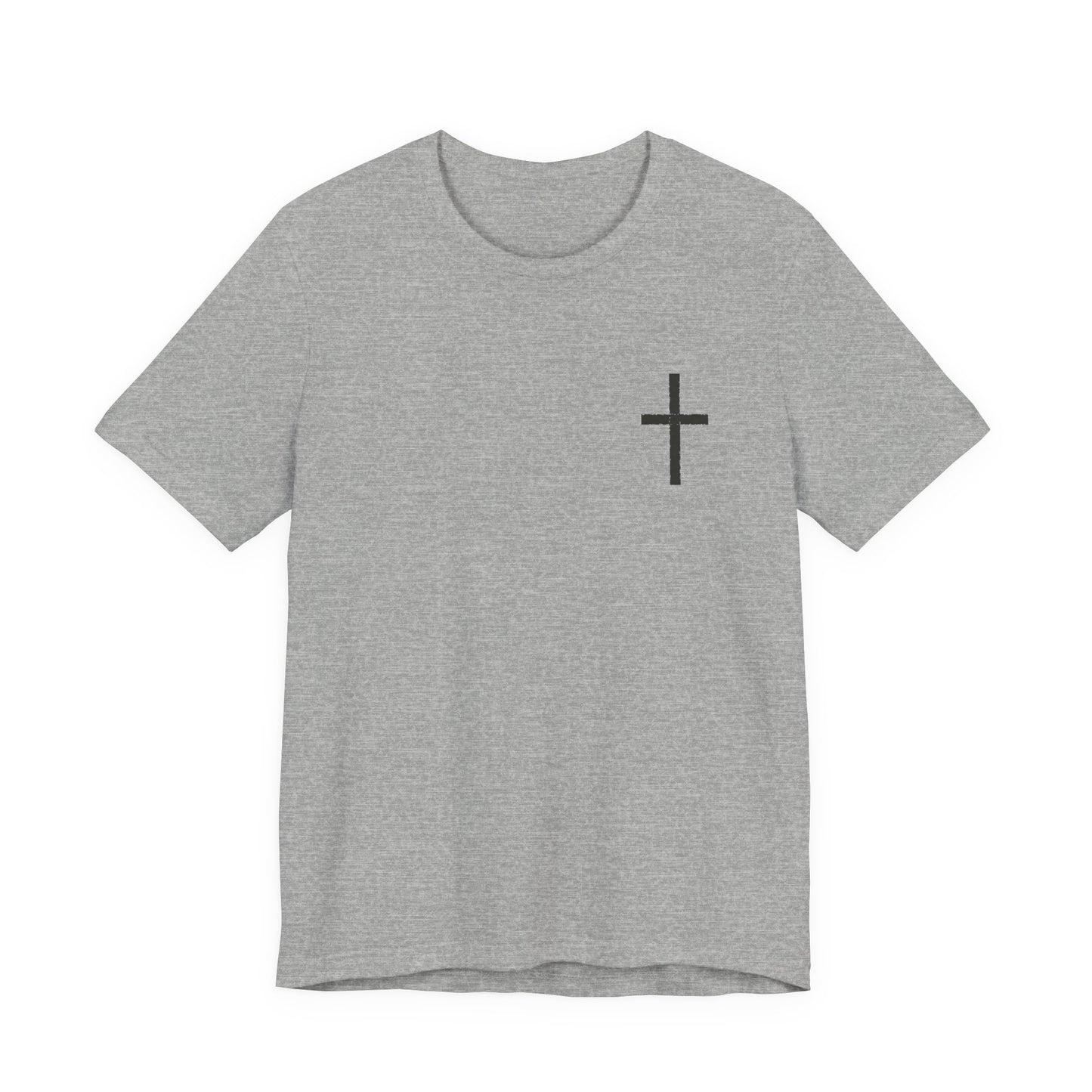 Cross in Charcoal — Christian Graphic Tee