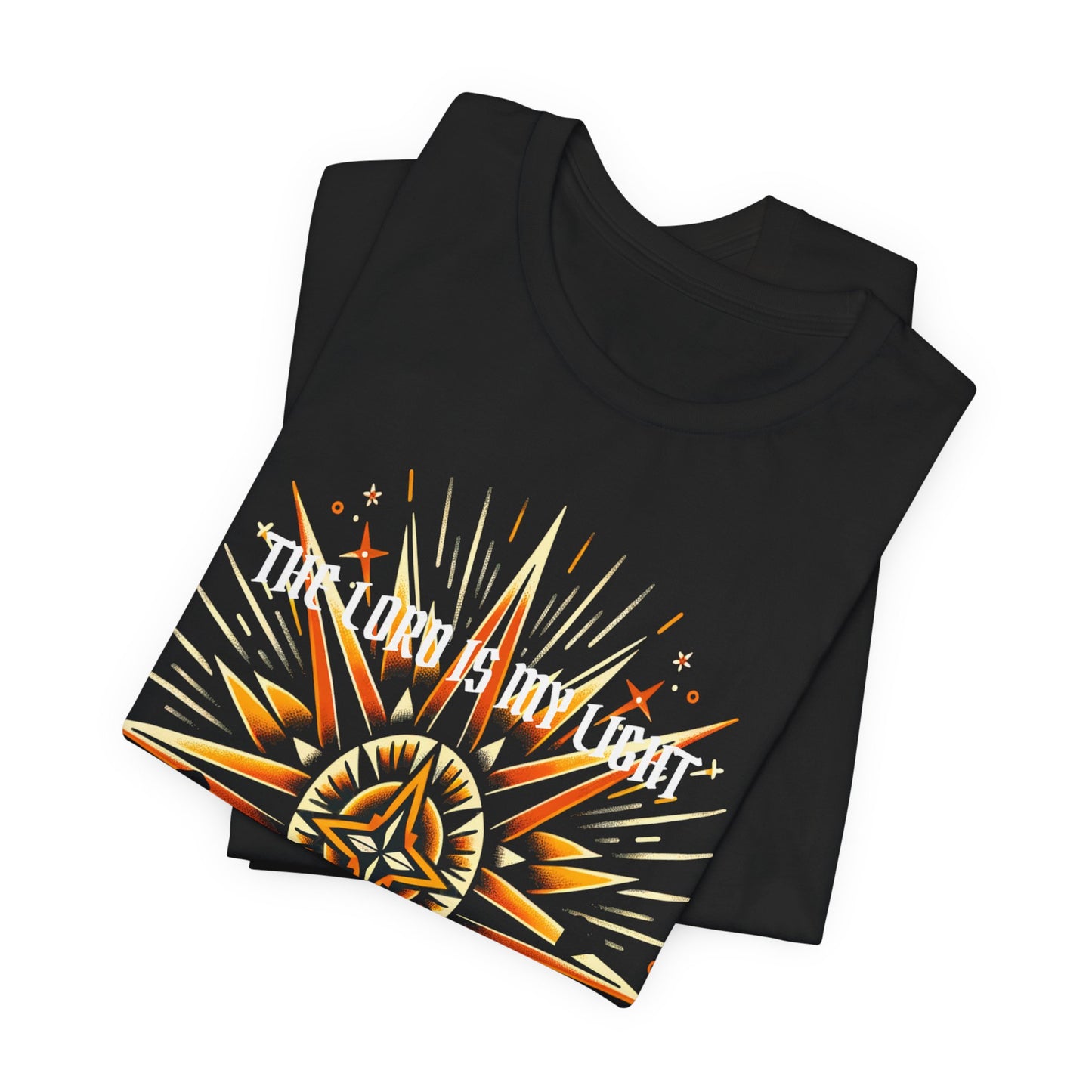 Psalm 27:1 Shirt | Vintage Tattoo-Inspired Tee