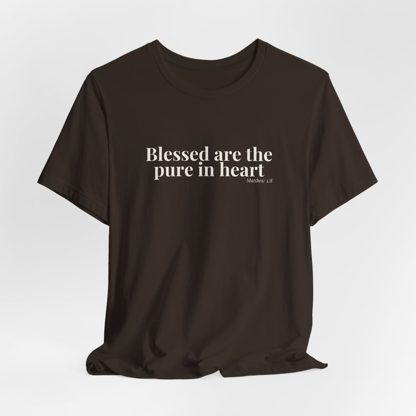 Blessed Are the Pure in Heart — Matthew 5:8 Tee
