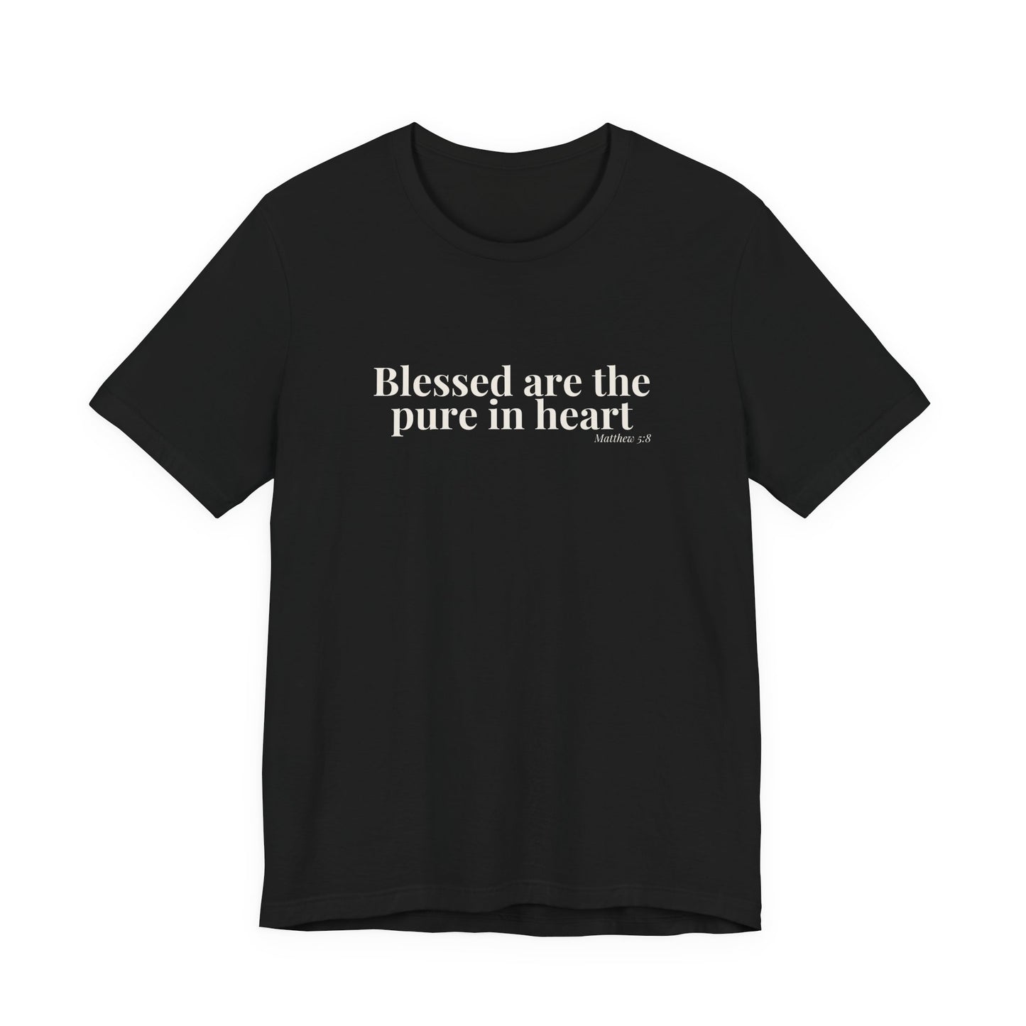 Blessed Are the Pure in Heart — Matthew 5:8 Tee