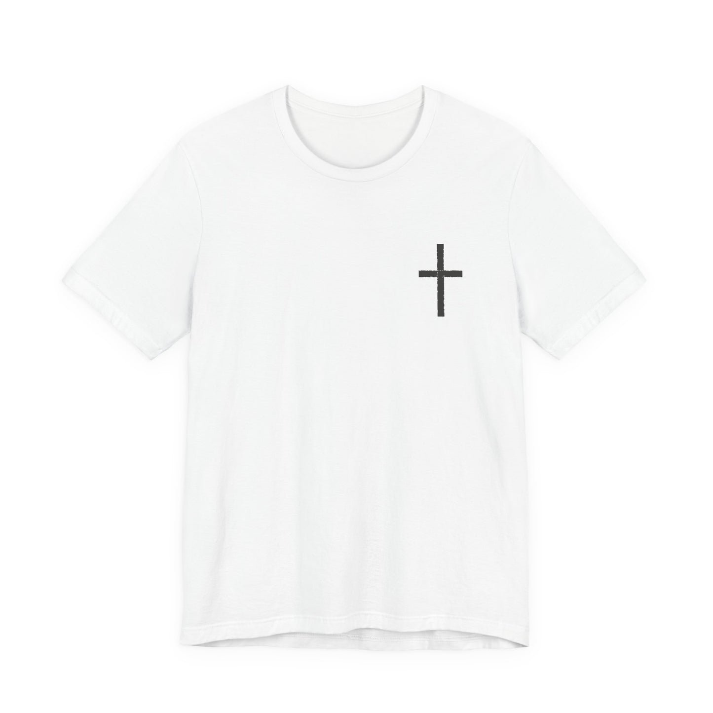 Cross in Charcoal — Christian Graphic Tee
