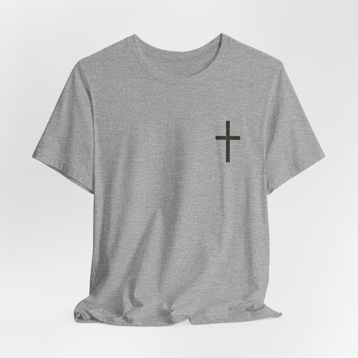 Cross in Charcoal — Christian Graphic Tee