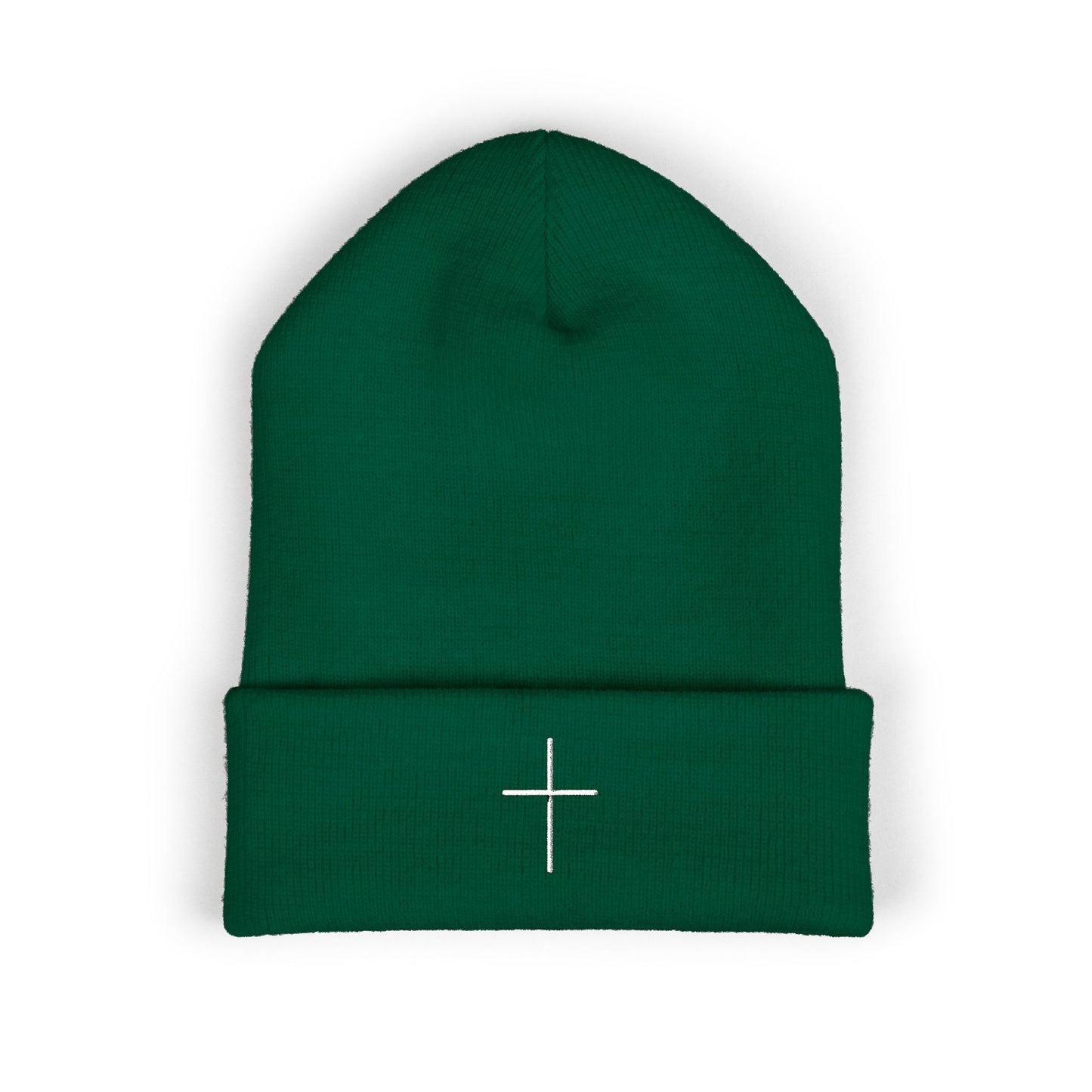 Embroidered Cross Beanie — Psalm Sundays