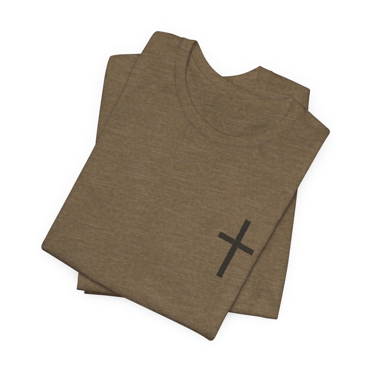 Cross in Charcoal — Christian Graphic Tee
