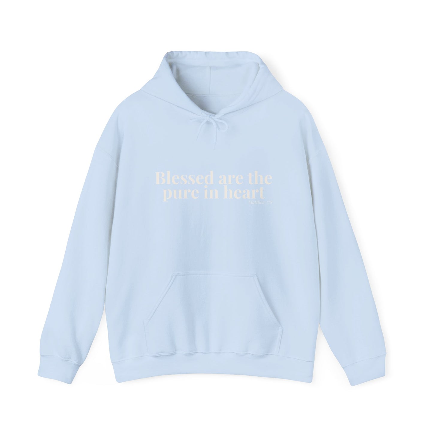 Blessed Are the Pure in Heart — Matthew 5:8 Hoodie