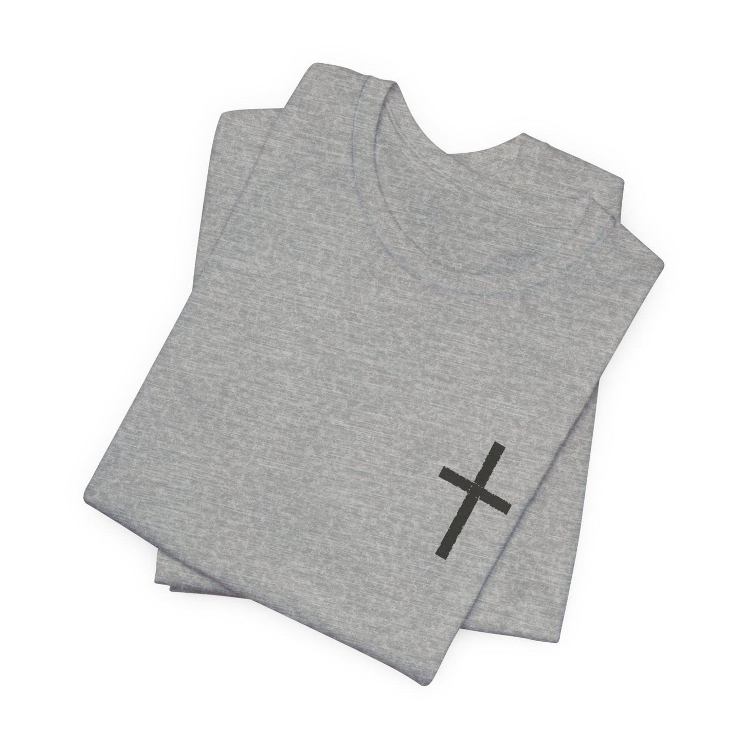 Cross in Charcoal — Christian Graphic Tee
