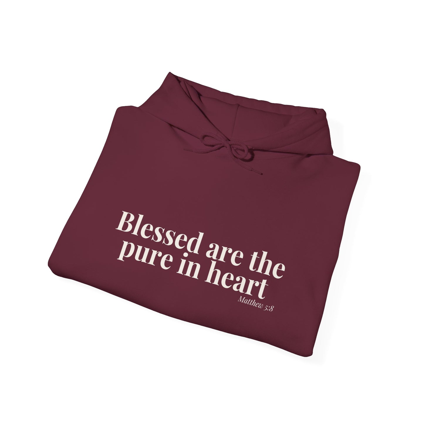 Blessed Are the Pure in Heart — Matthew 5:8 Hoodie