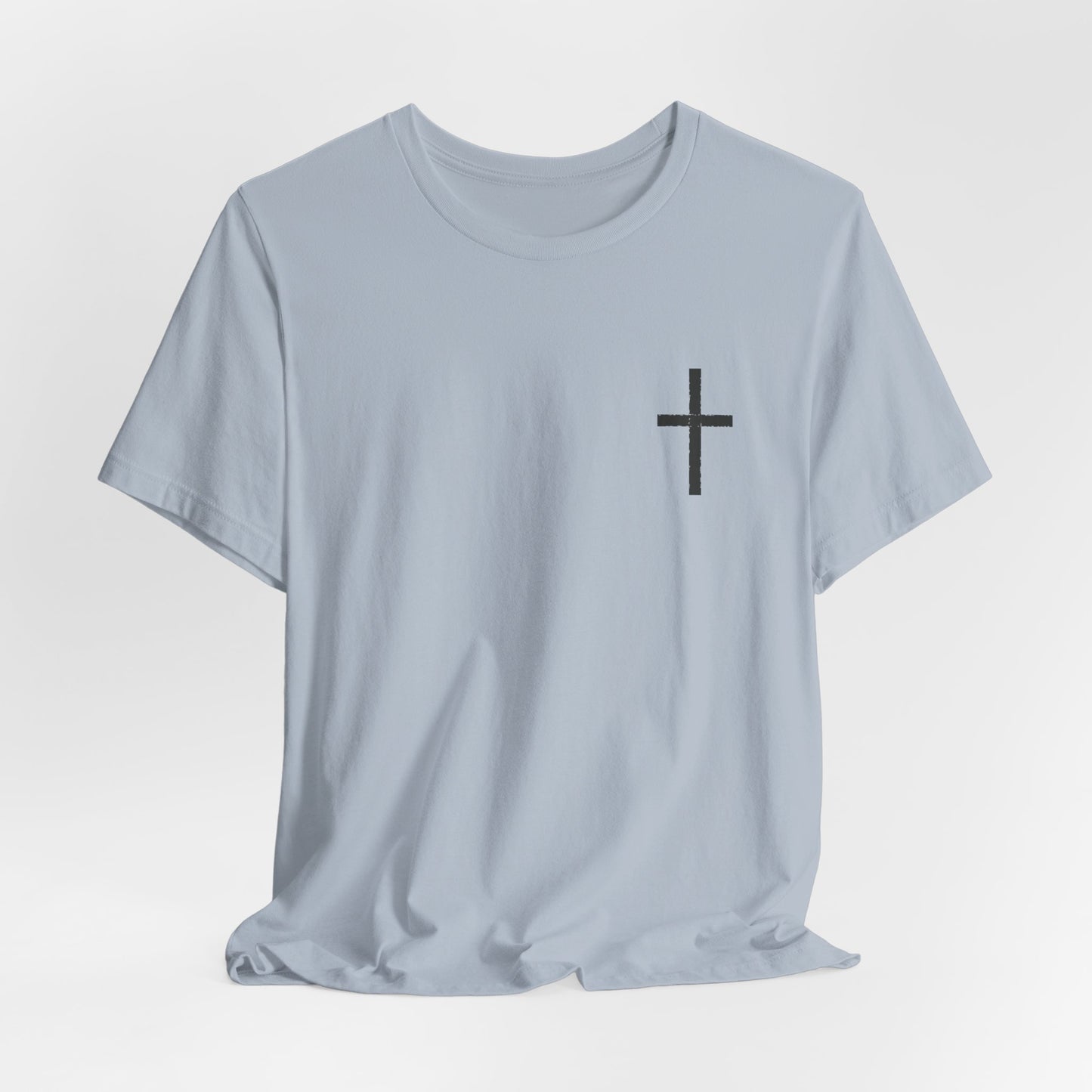 Cross in Charcoal — Christian Graphic Tee